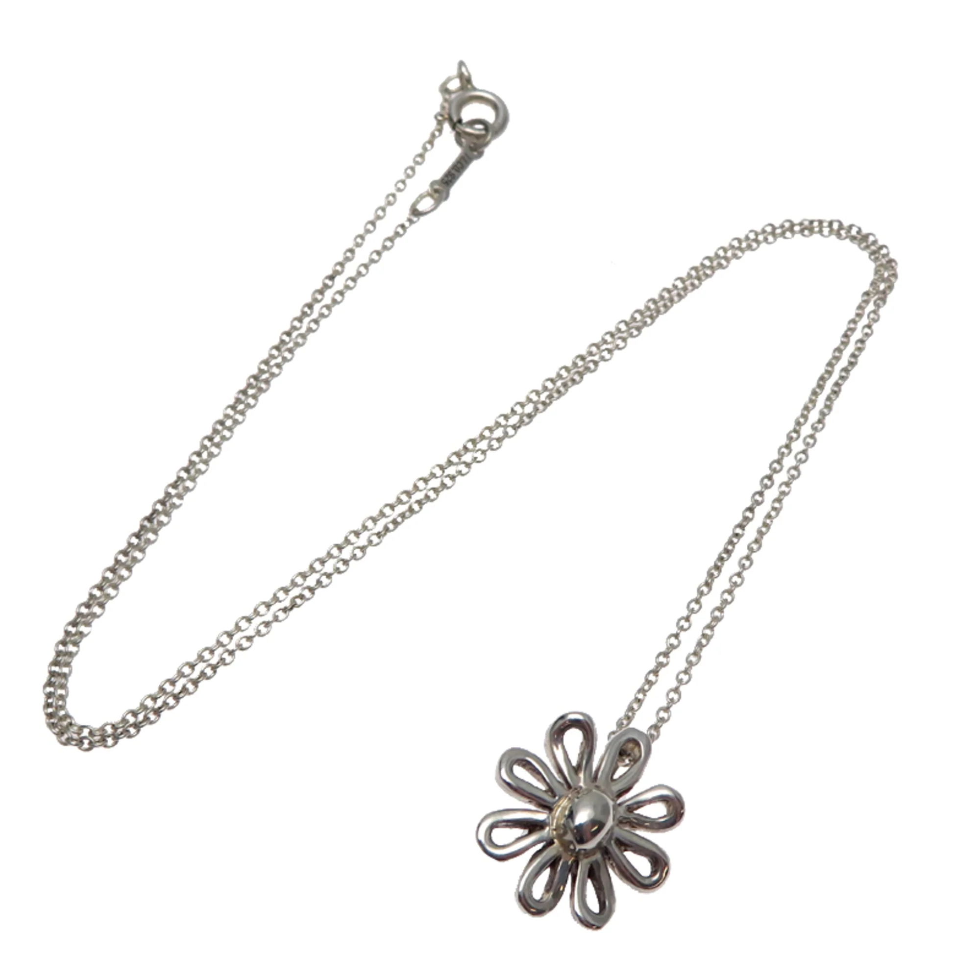 Daisy Pendant Necklace Sterling Silver - Image 7
