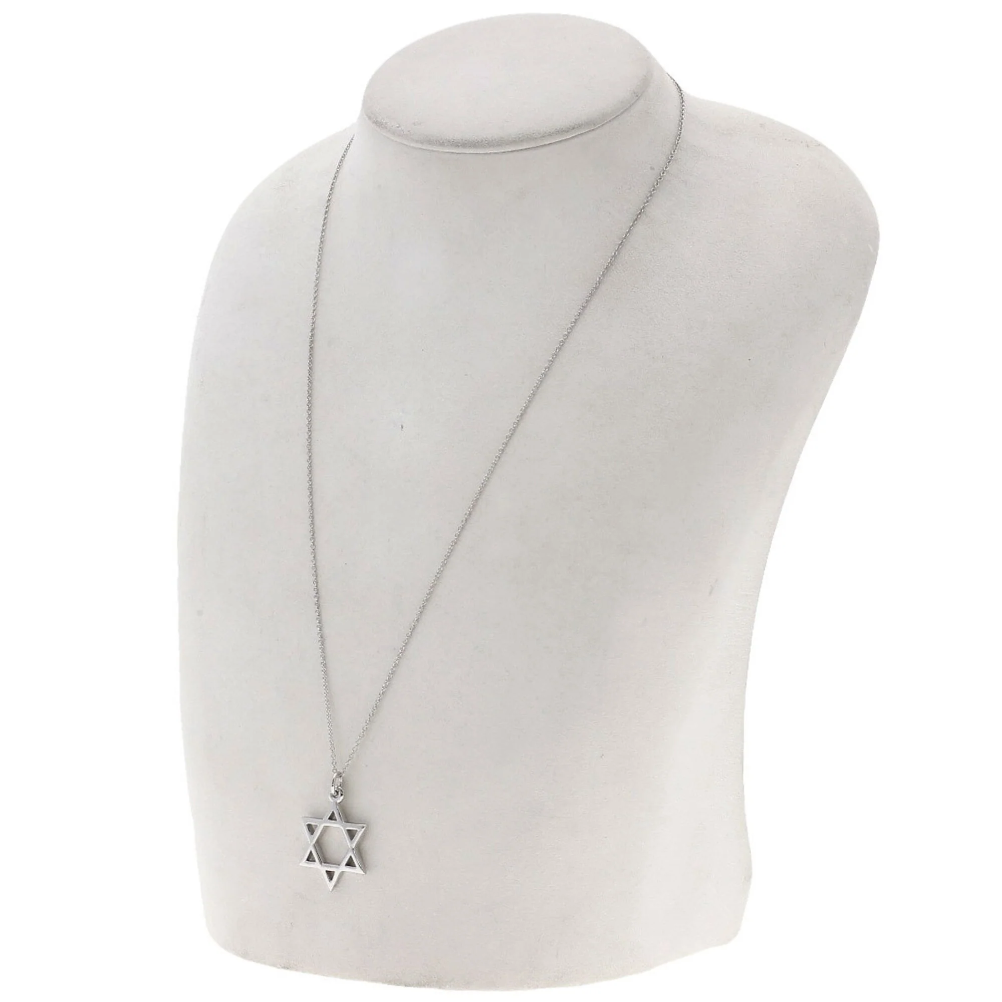 David Pendant Necklace 18K White Gold - Image 4