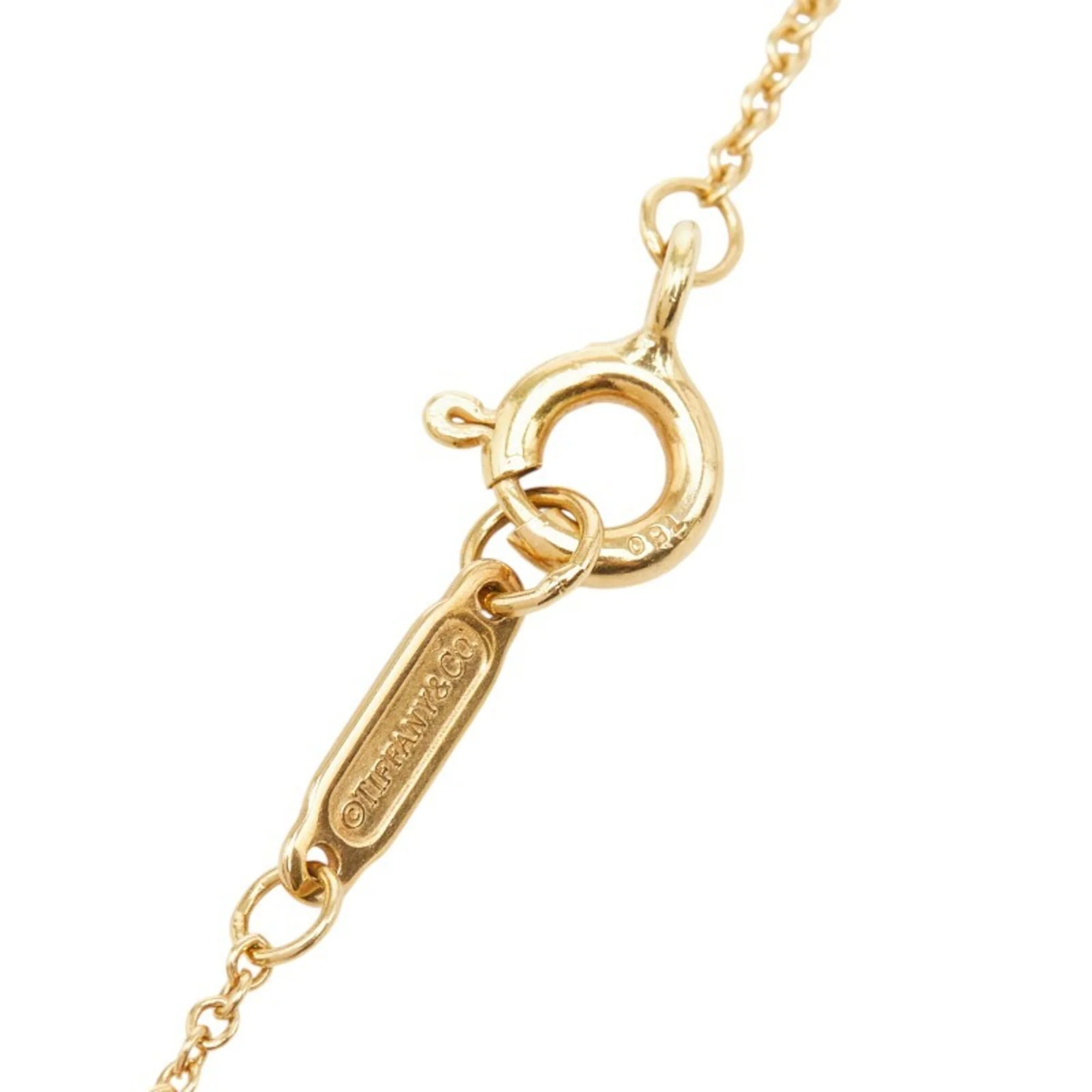 Double Heart Pendant Necklace 18K Yellow Gold - Image 6