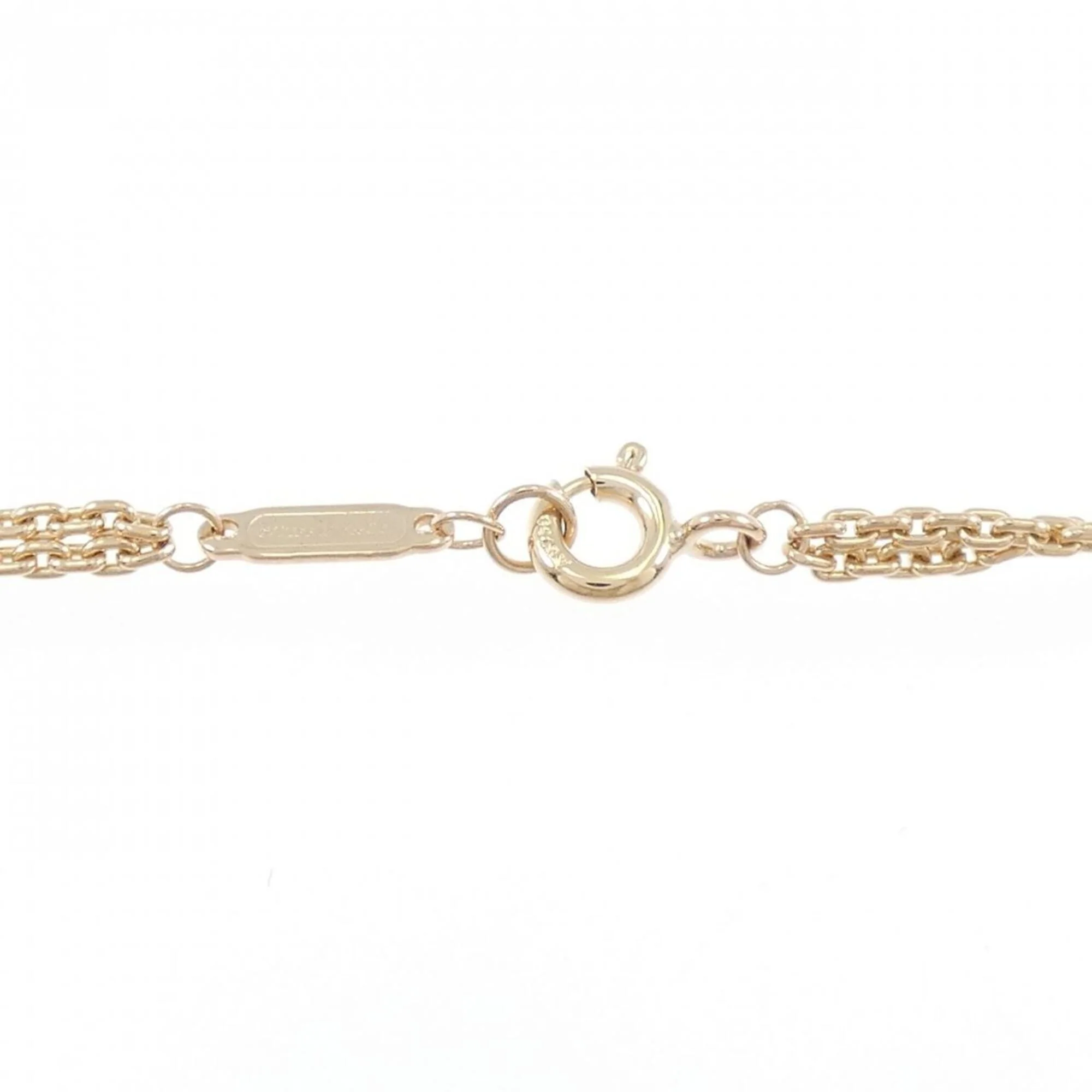 Double Link Pendant Necklace 18K Rose Gold Large - Image 4