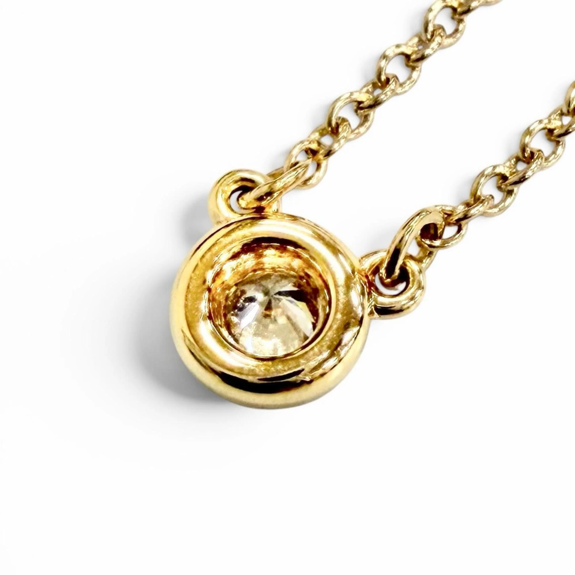Elsa Peretti Diamonds By The Yard Pendant Necklace 18K Rose Gold and Diamond - Image 5