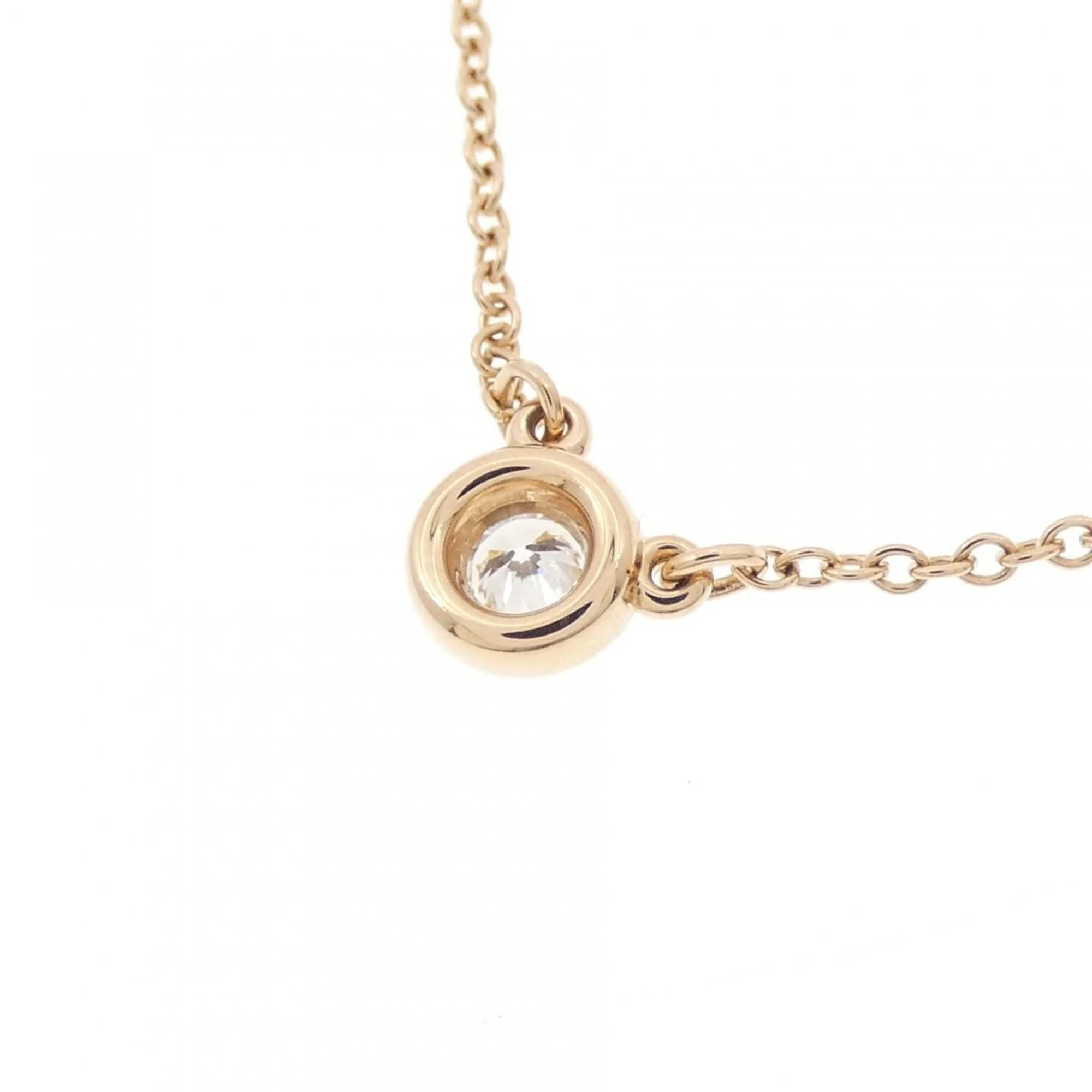 Elsa Peretti Diamonds By The Yard Pendant Necklace 18K Rose Gold and Diamond - Image 4