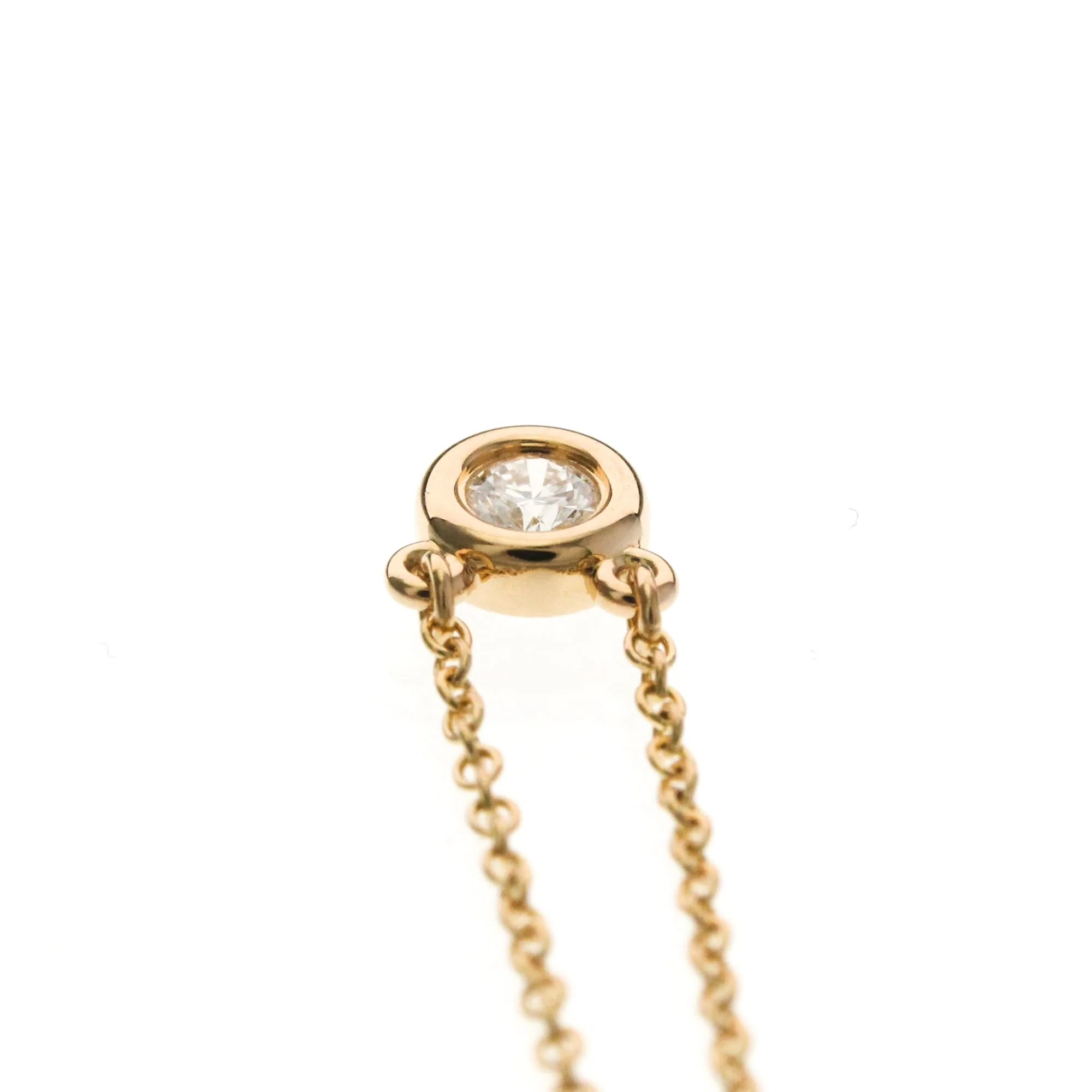 Elsa Peretti Diamonds By The Yard Pendant Necklace 18K Rose Gold and Diamond - Image 6