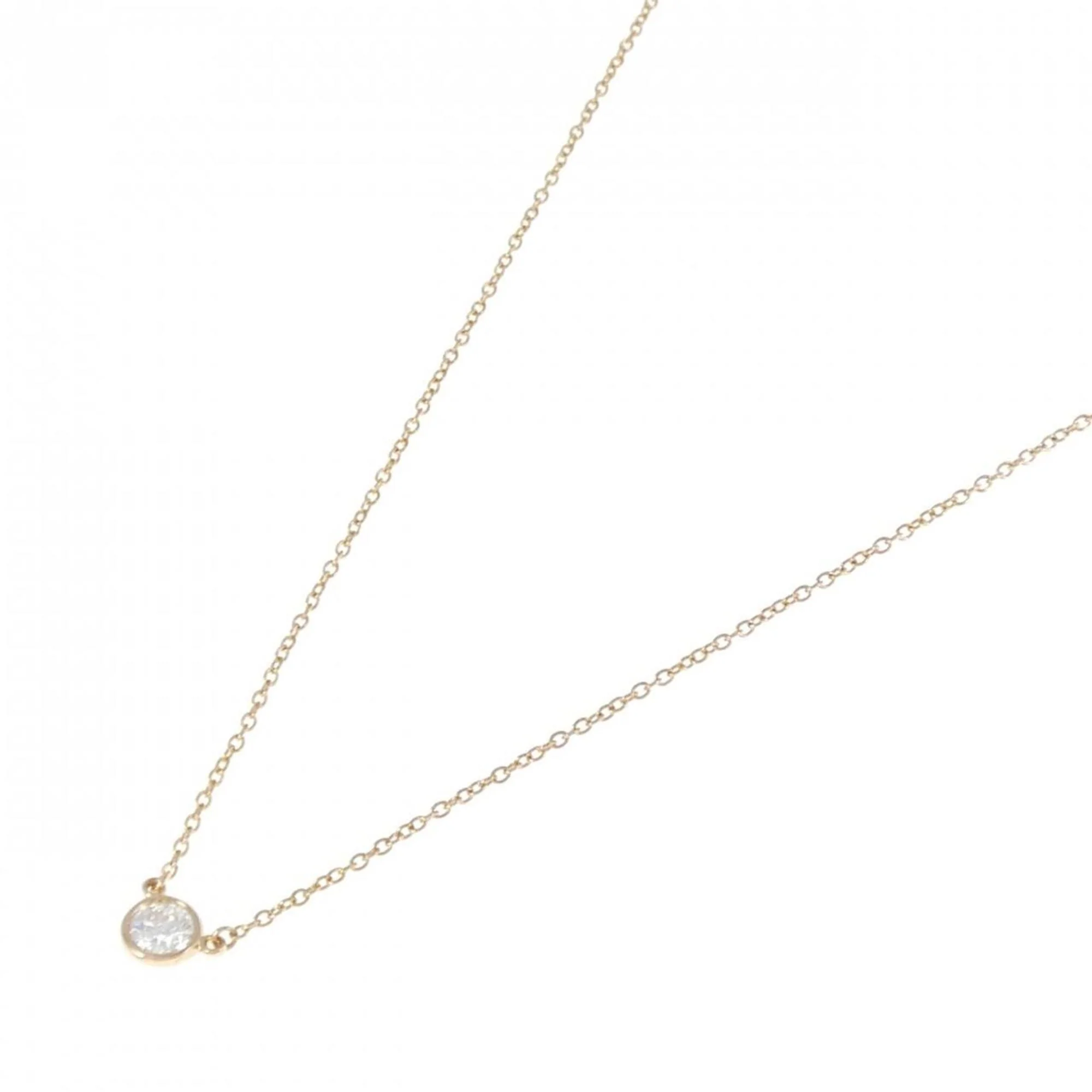 Elsa Peretti Diamonds By The Yard Pendant Necklace 18K Rose Gold and Diamond - Image 2