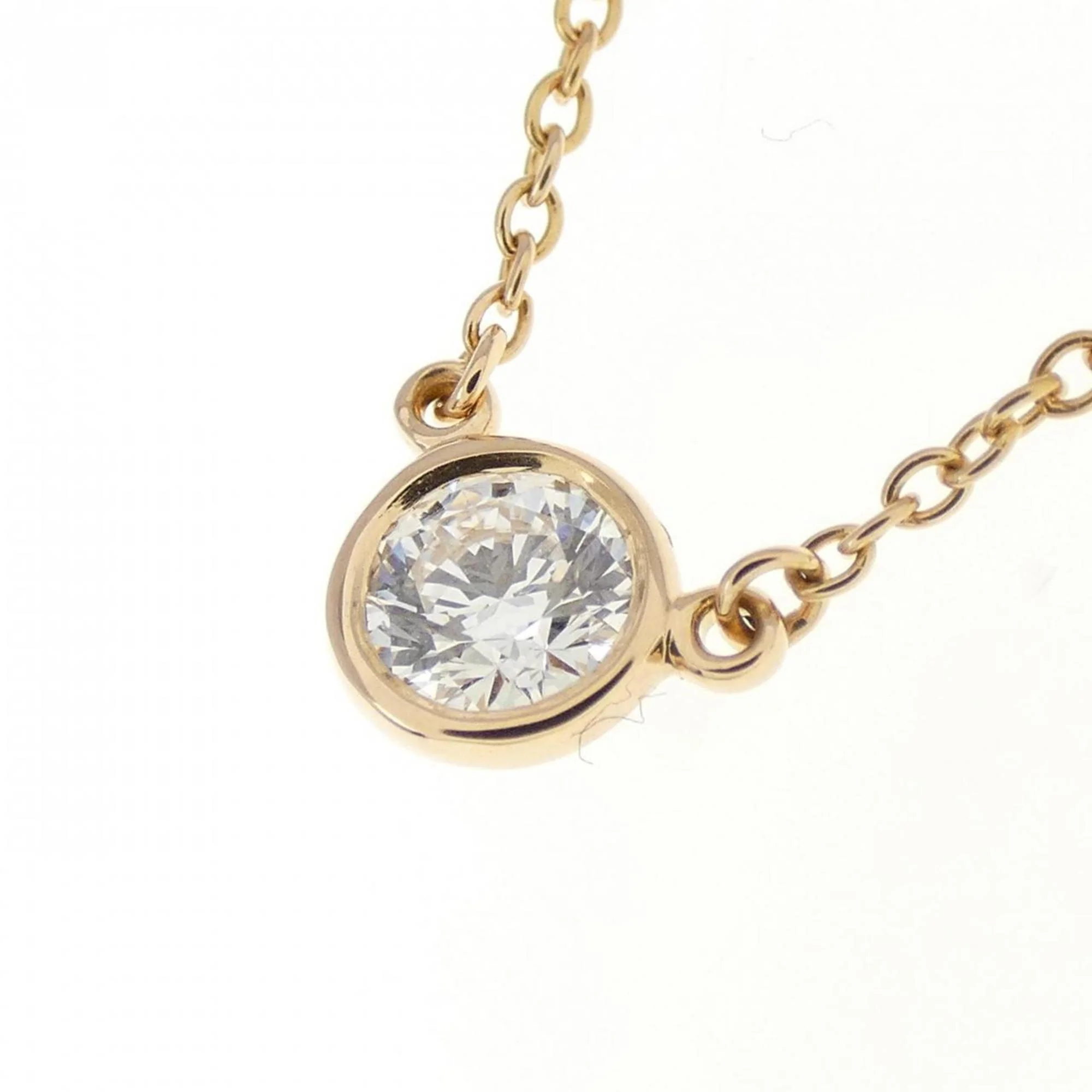 Elsa Peretti Diamonds By The Yard Pendant Necklace 18K Rose Gold and Diamond - Image 3