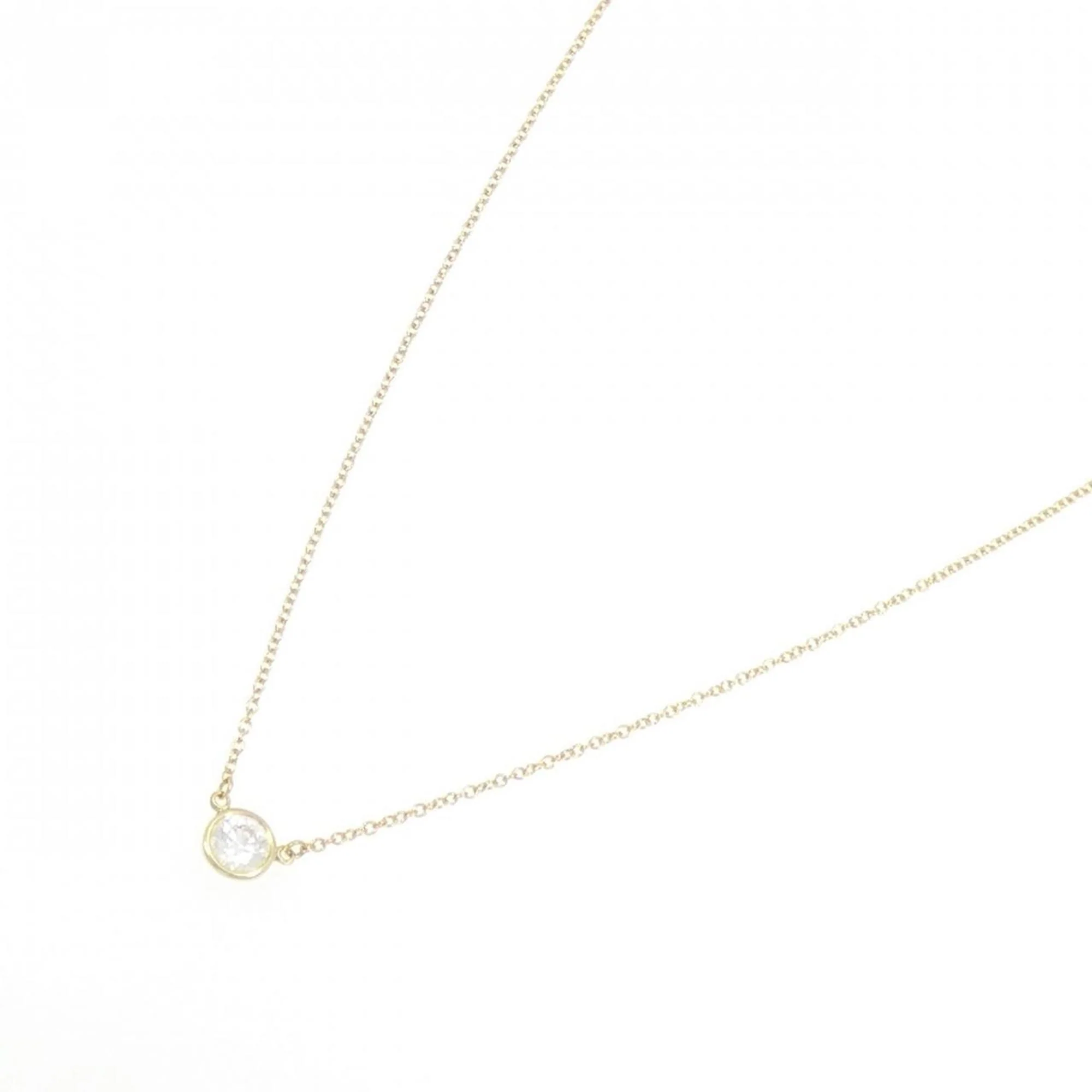 Elsa Peretti Diamonds By The Yard Pendant Necklace 18K Yellow Gold - Image 2