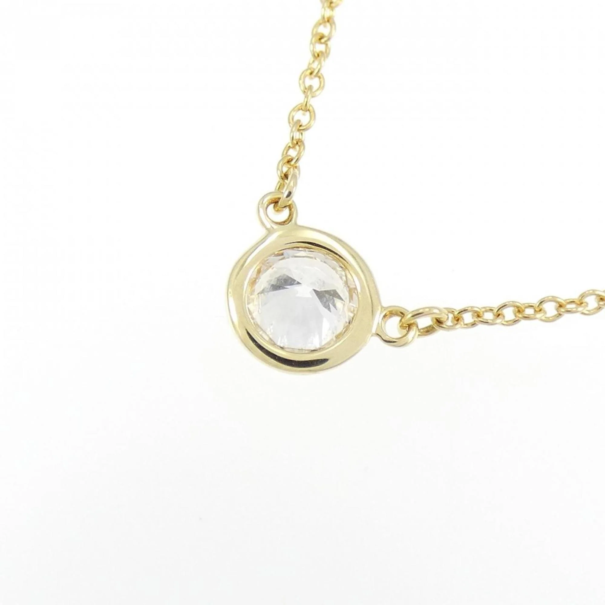 Elsa Peretti Diamonds By The Yard Pendant Necklace 18K Yellow Gold - Image 4