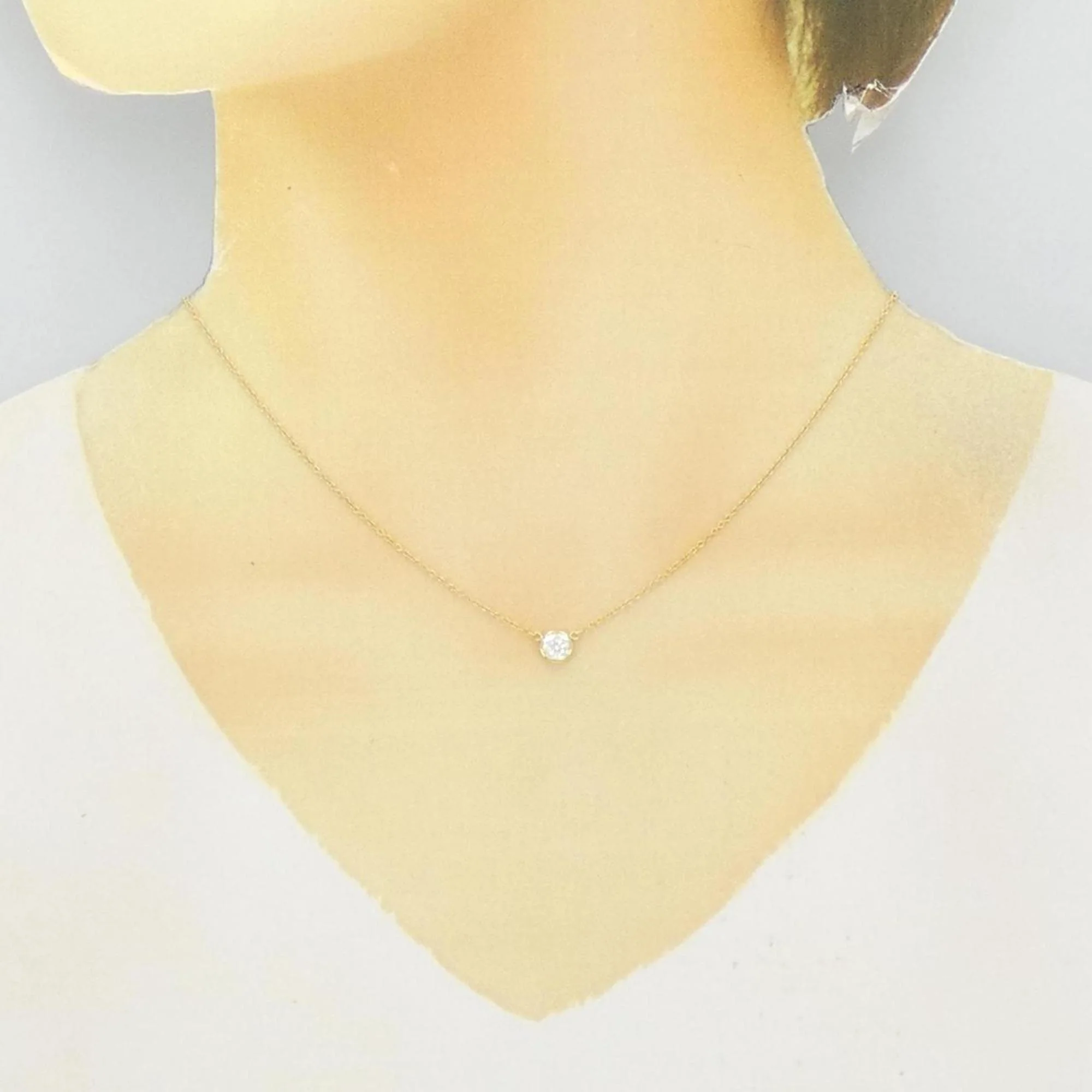 Elsa Peretti Diamonds By The Yard Pendant Necklace 18K Yellow Gold - Image 6