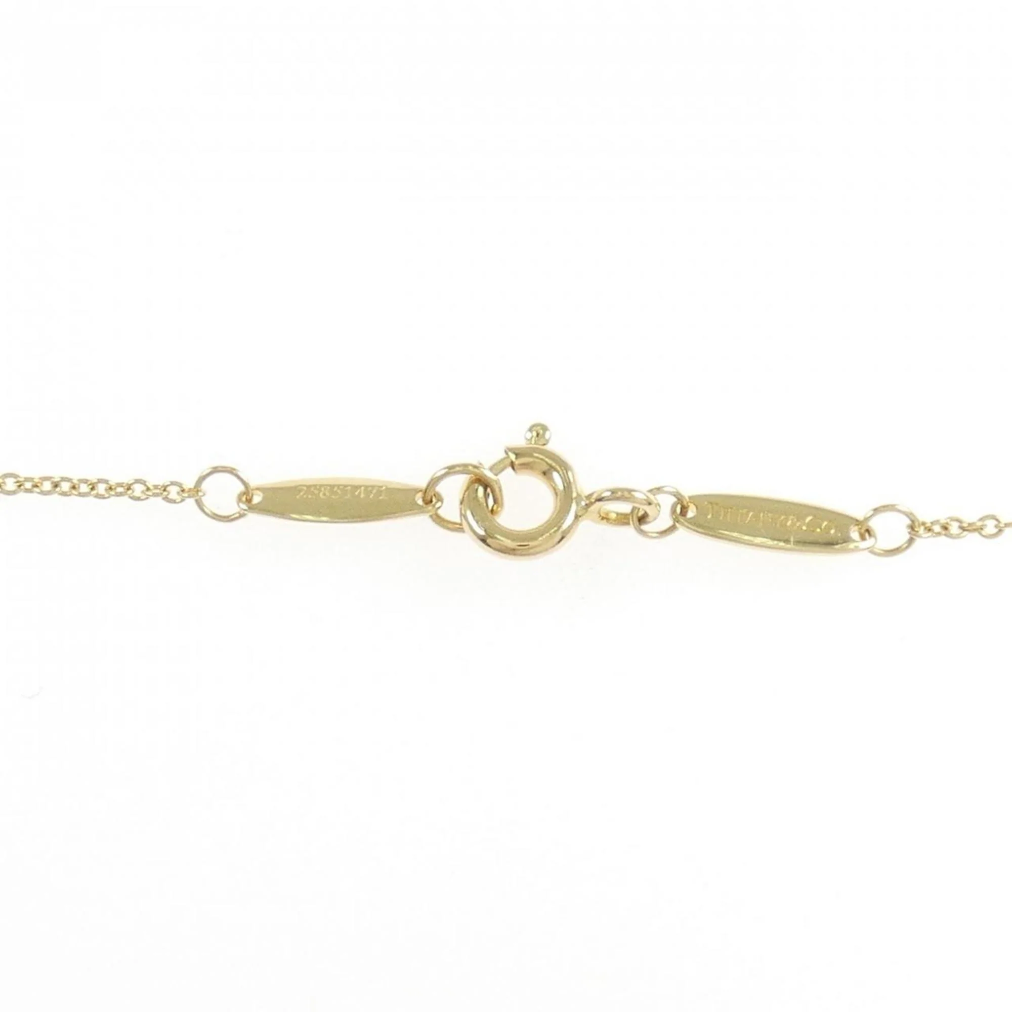 Elsa Peretti Diamonds By The Yard Pendant Necklace 18K Yellow Gold and Diamond 0.10-0.19CT - Image 5