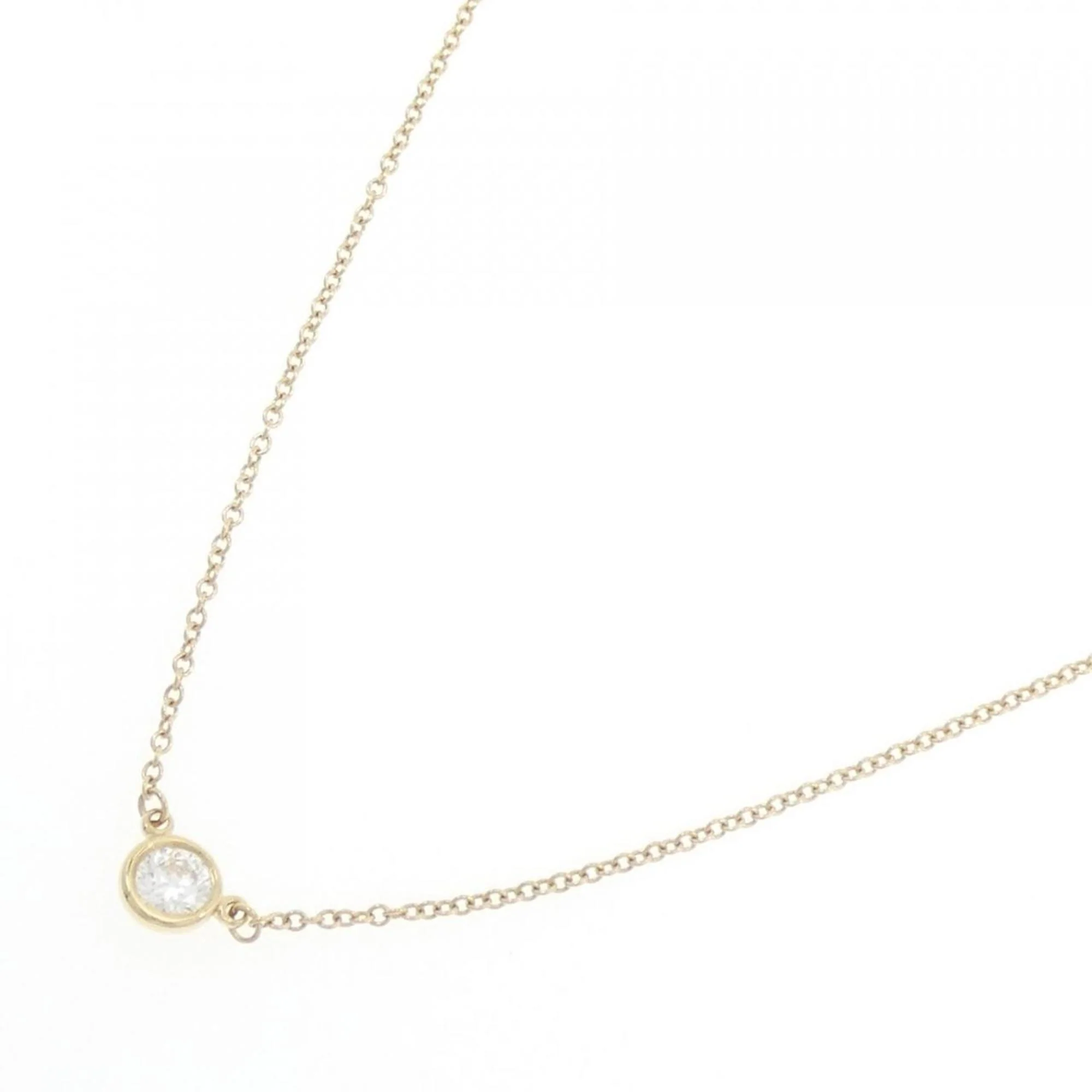 Elsa Peretti Diamonds By The Yard Pendant Necklace 18K Yellow Gold and Diamond 0.20-0.29CT - Image 2