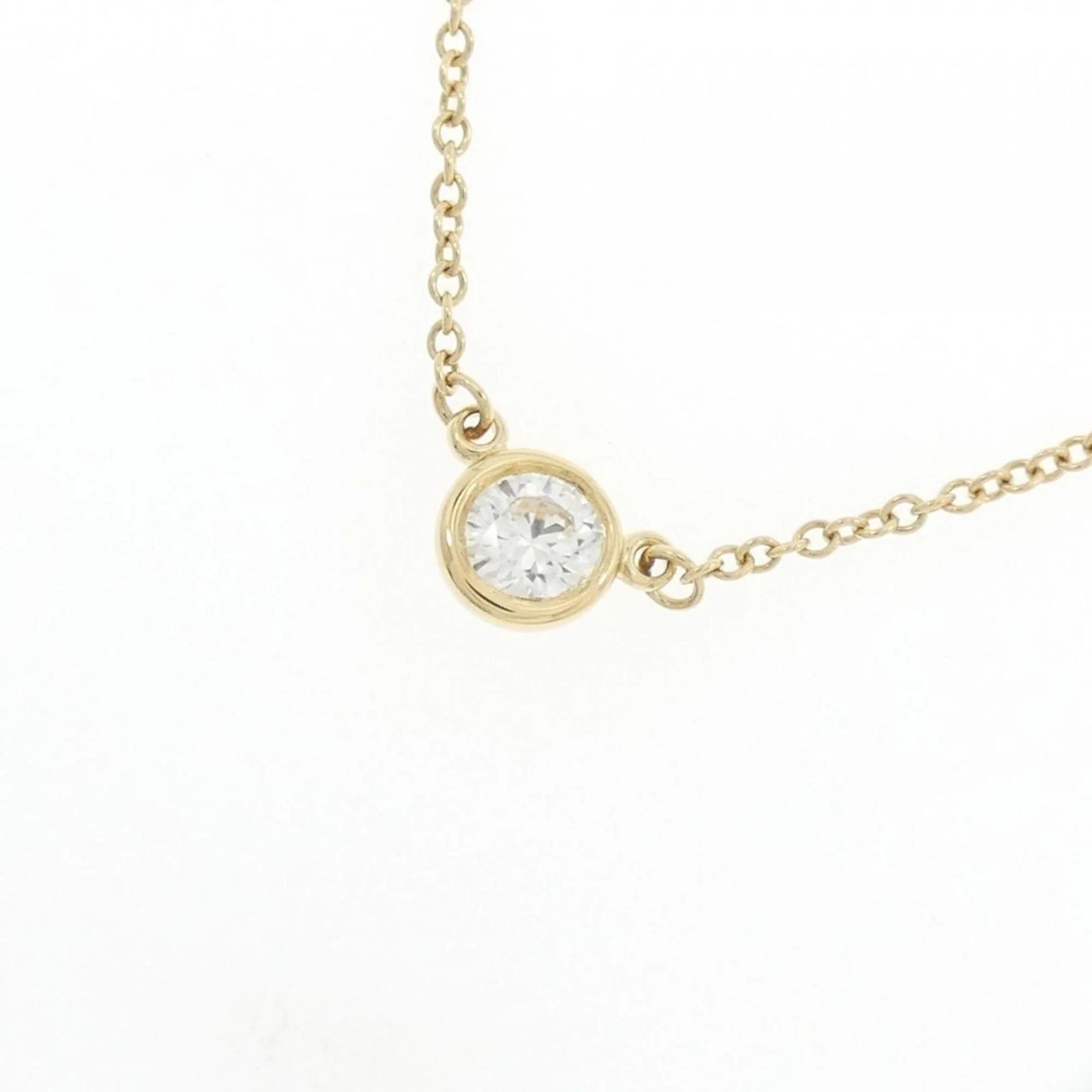 Elsa Peretti Diamonds By The Yard Pendant Necklace 18K Yellow Gold and Diamond 0.20-0.29CT - Image 3