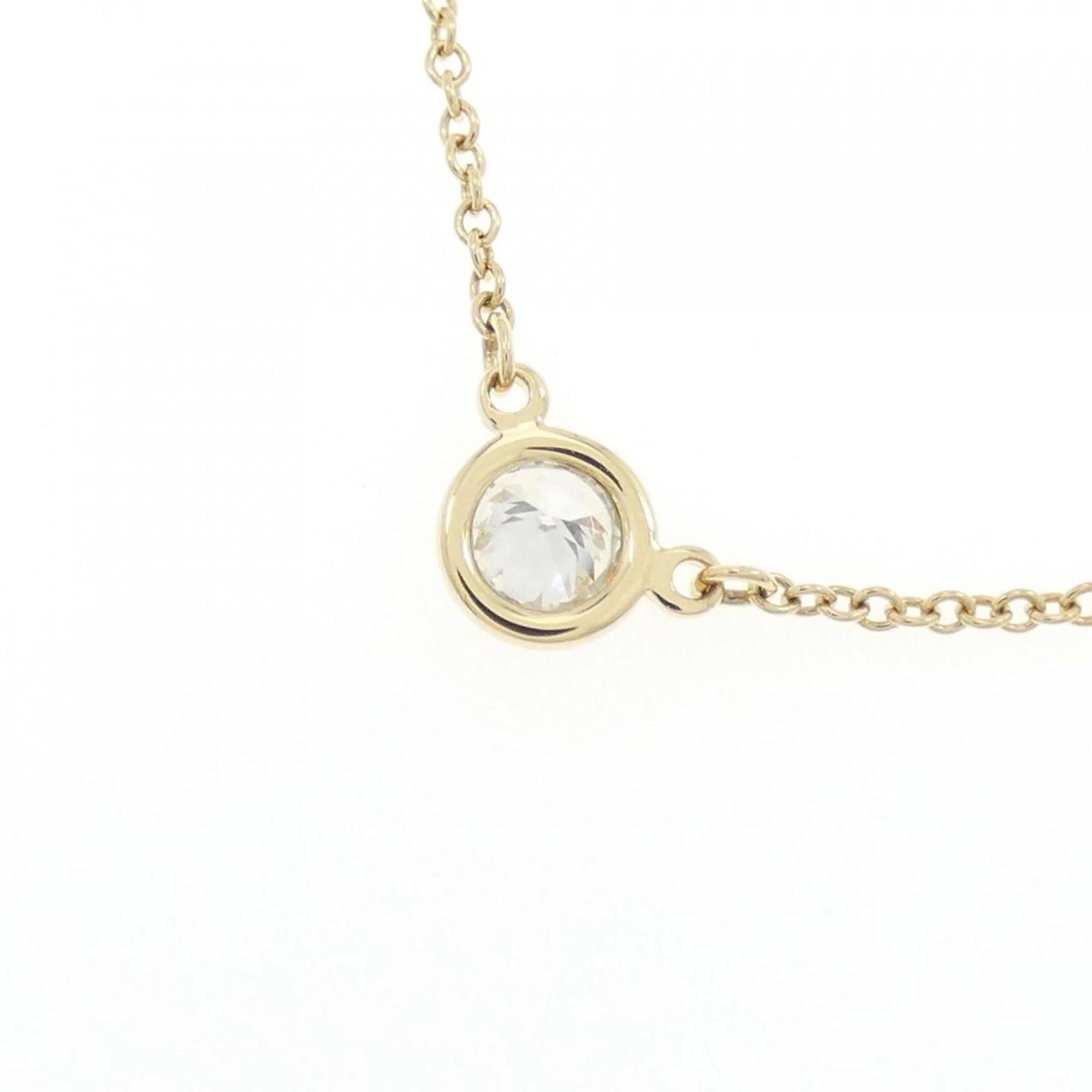 Elsa Peretti Diamonds By The Yard Pendant Necklace 18K Yellow Gold and Diamond 0.20-0.29CT - Image 4