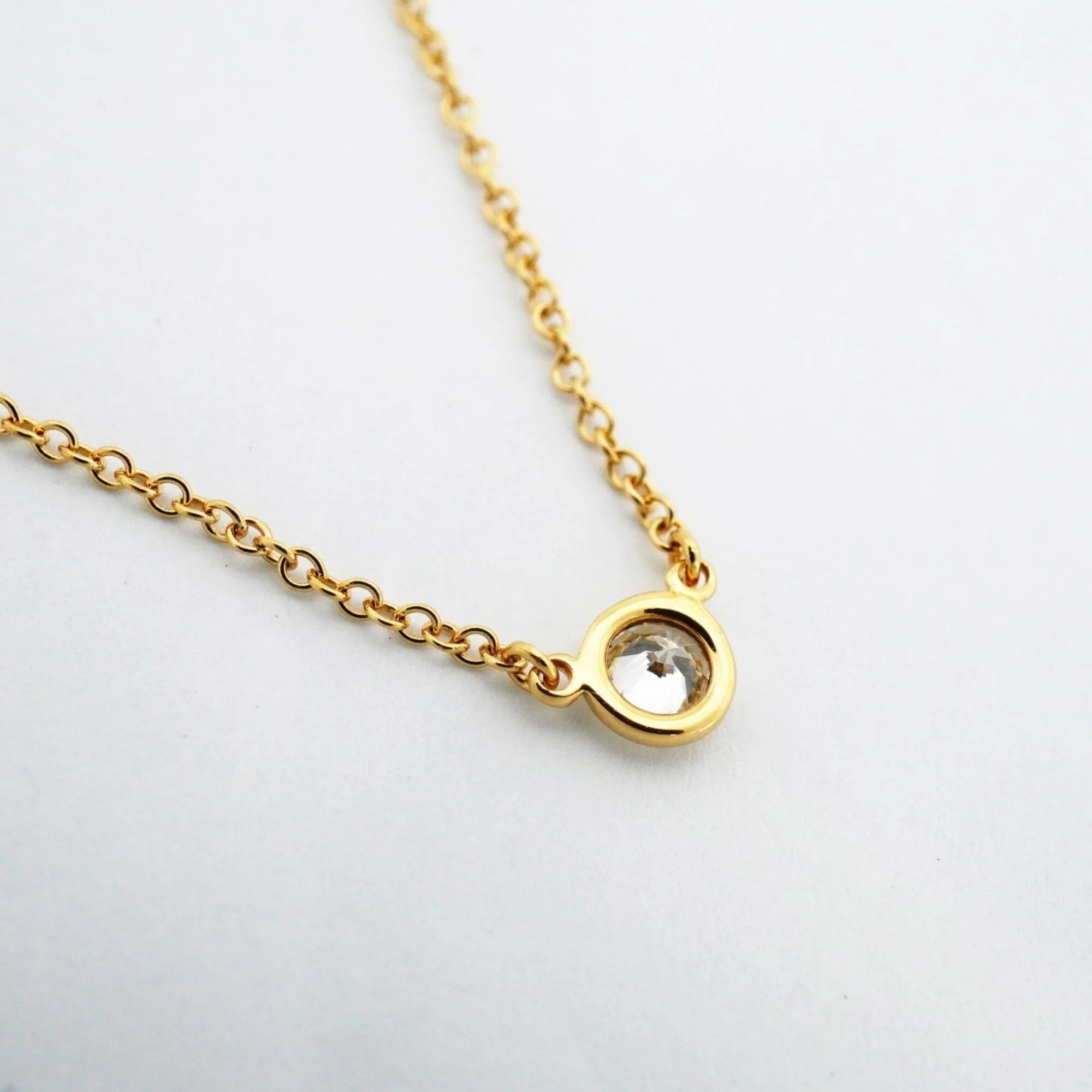 Elsa Peretti Diamonds By The Yard Pendant Necklace 18K Yellow Gold and Diamond - Image 2