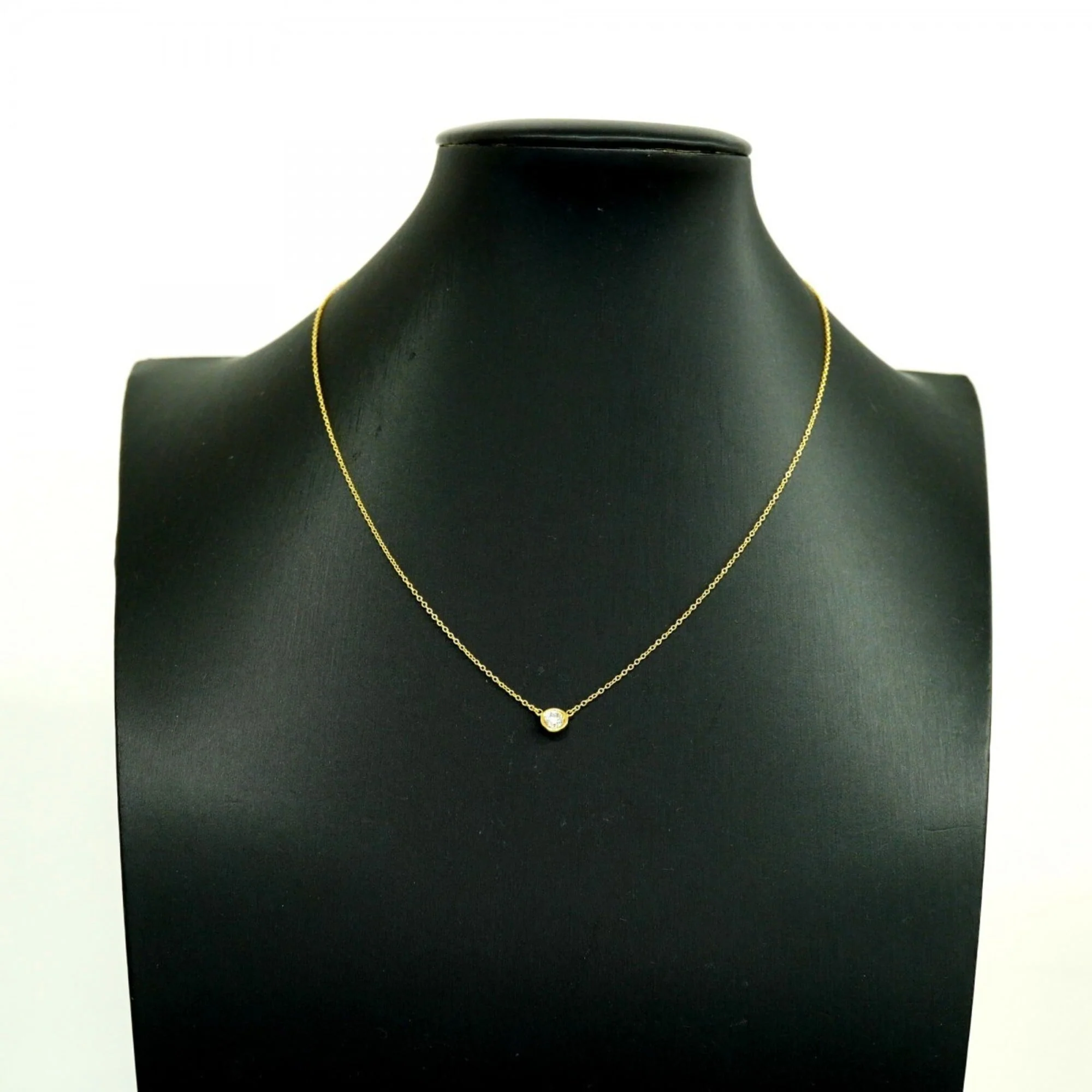 Elsa Peretti Diamonds By The Yard Pendant Necklace 18K Yellow Gold and Diamond - Image 6