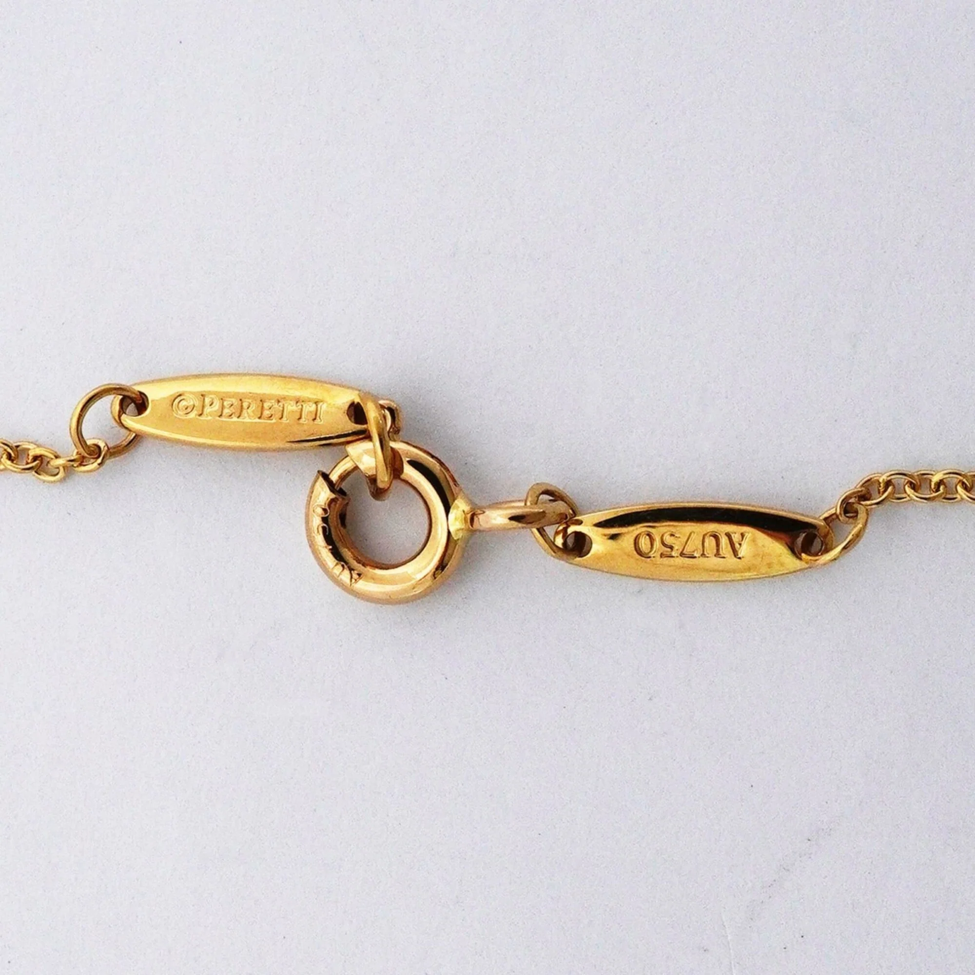 Elsa Peretti Diamonds By The Yard Pendant Necklace 18K Yellow Gold and Diamond - Image 5