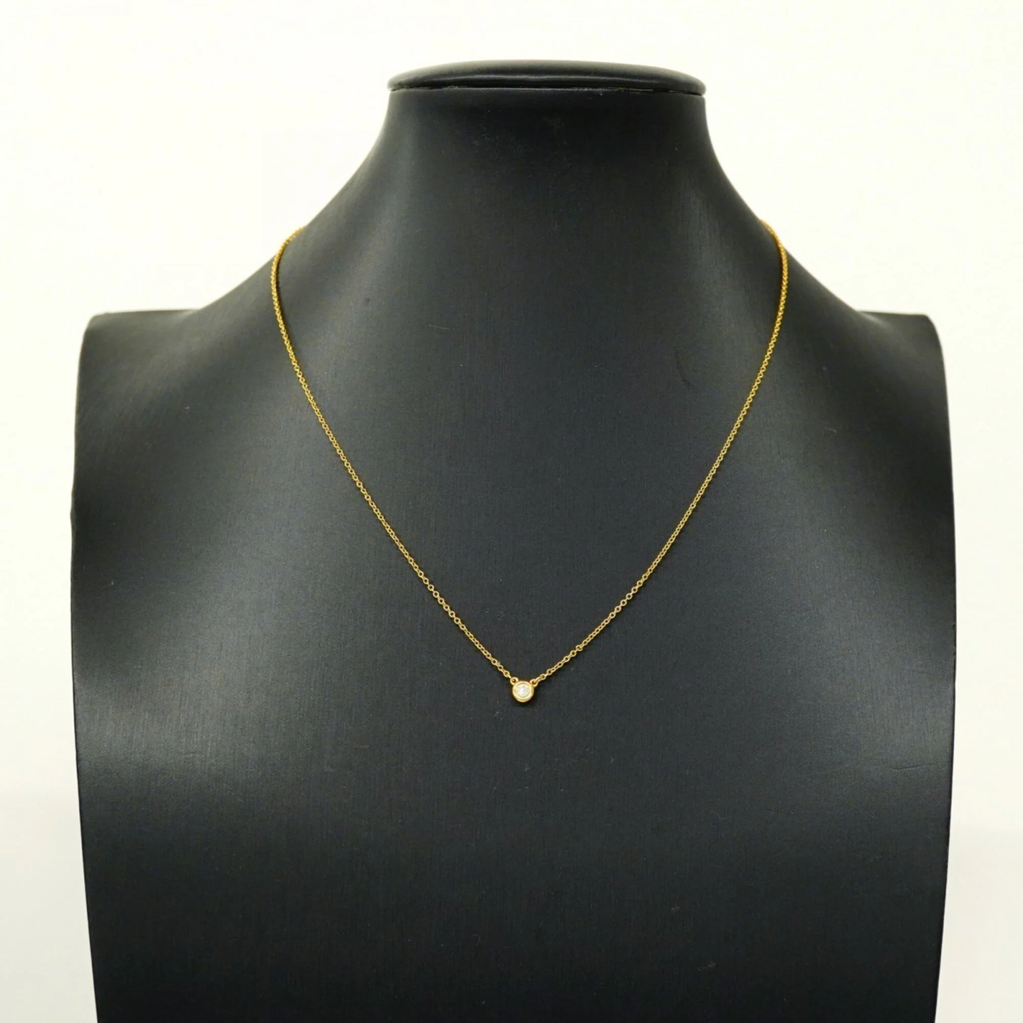 Elsa Peretti Diamonds By The Yard Pendant Necklace 18K Yellow Gold and Diamond - Image 6
