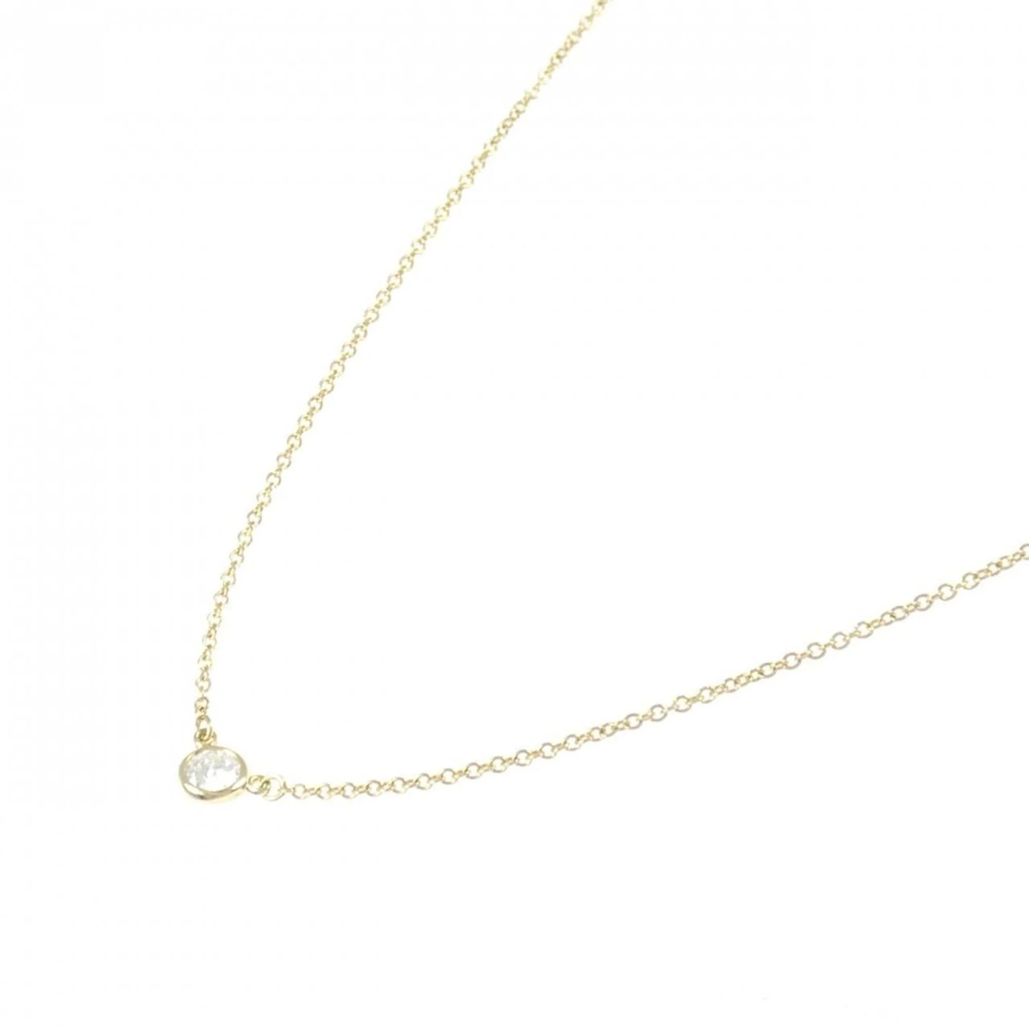 Elsa Peretti Diamonds By The Yard Pendant Necklace 18K Yellow Gold and Diamond - Image 2