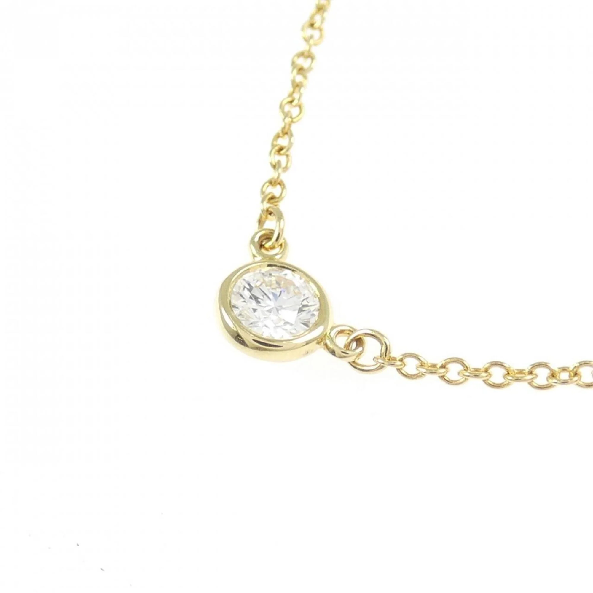 Elsa Peretti Diamonds By The Yard Pendant Necklace 18K Yellow Gold and Diamond - Image 3