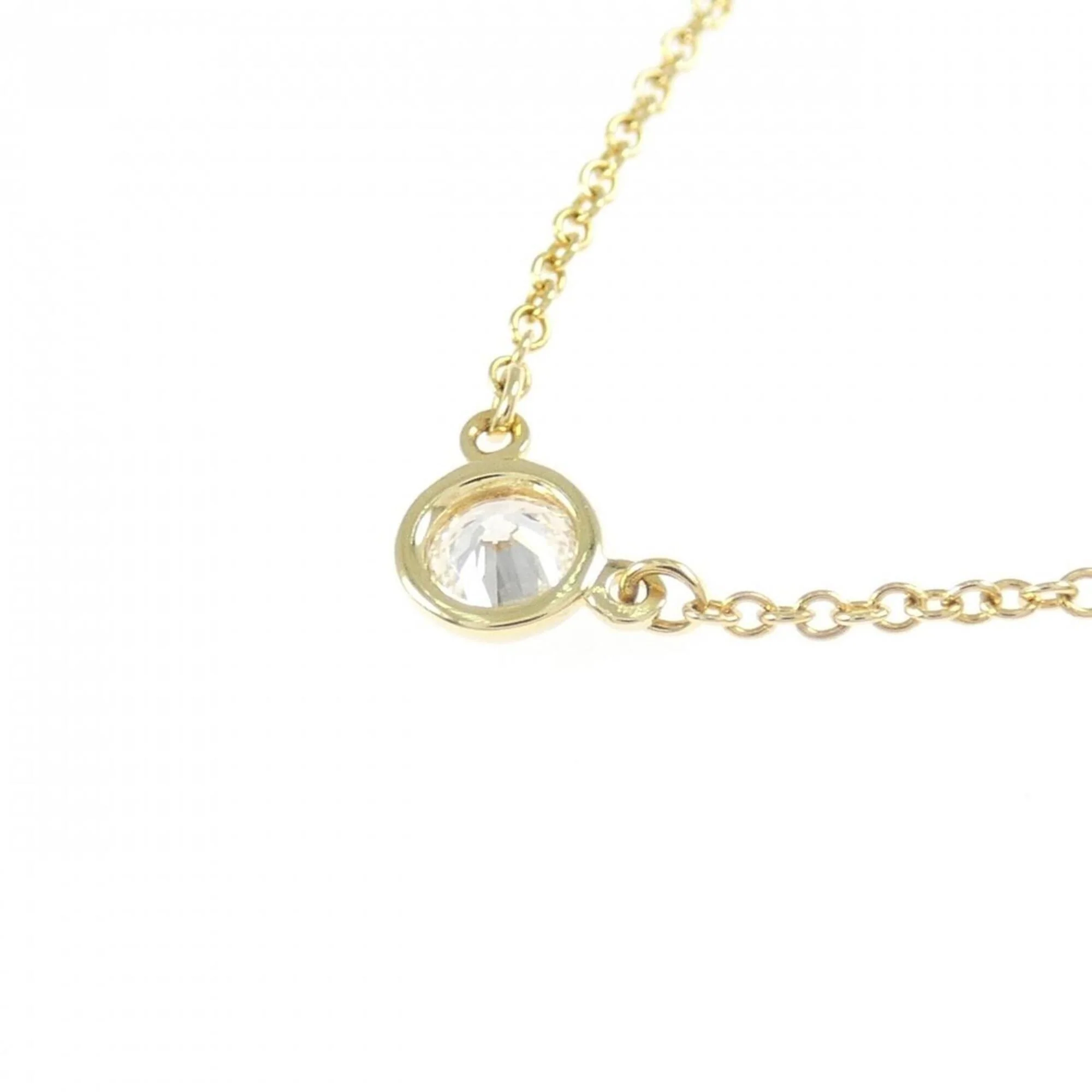 Elsa Peretti Diamonds By The Yard Pendant Necklace 18K Yellow Gold and Diamond - Image 4