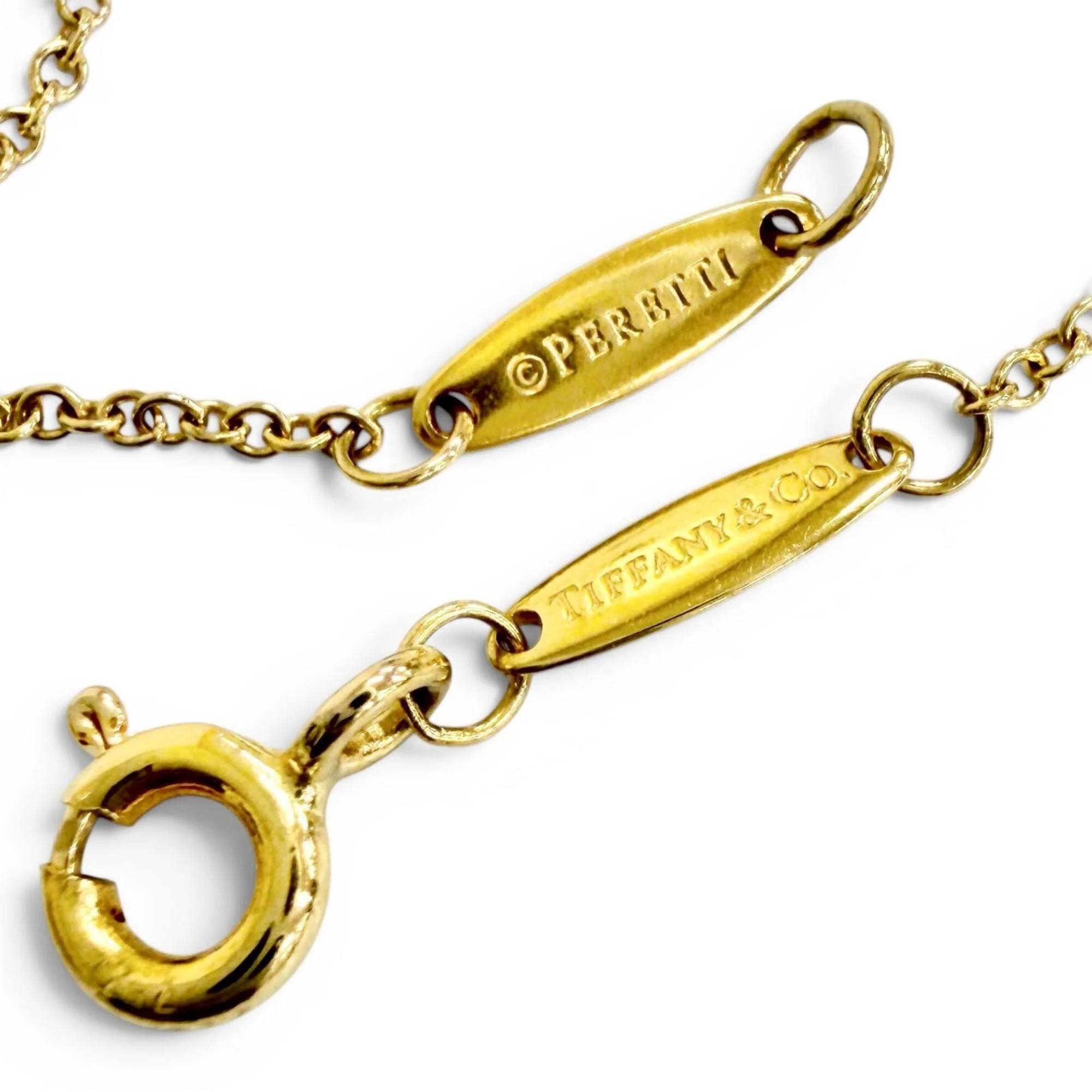 Elsa Peretti Diamonds By The Yard Pendant Necklace 18K Yellow Gold and Diamond - Image 6