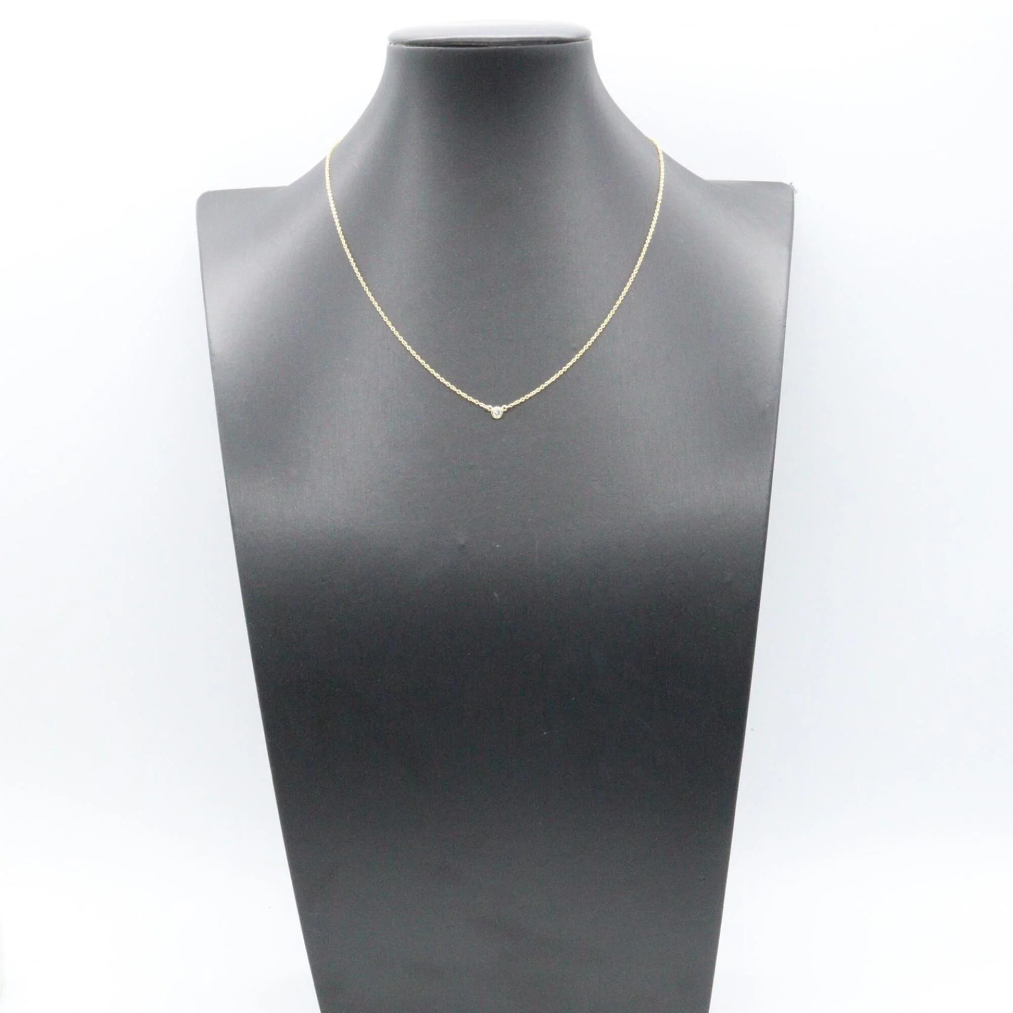 Elsa Peretti Diamonds By The Yard Pendant Necklace 18K Yellow Gold and Diamond - Image 5