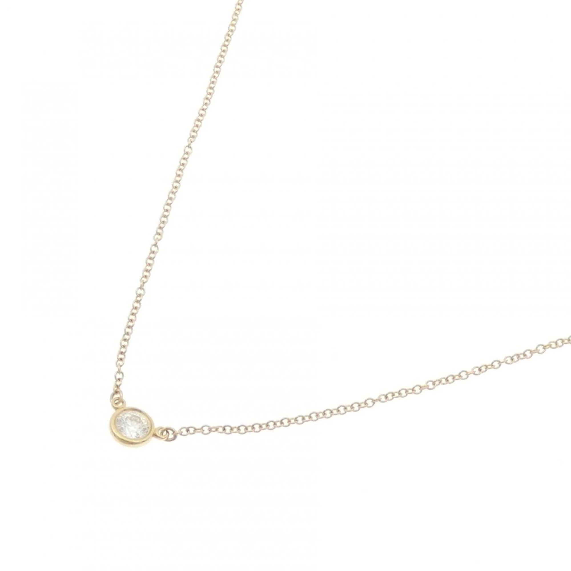 Elsa Peretti Diamonds By The Yard Pendant Necklace 18K Yellow Gold and Diamond - Image 2