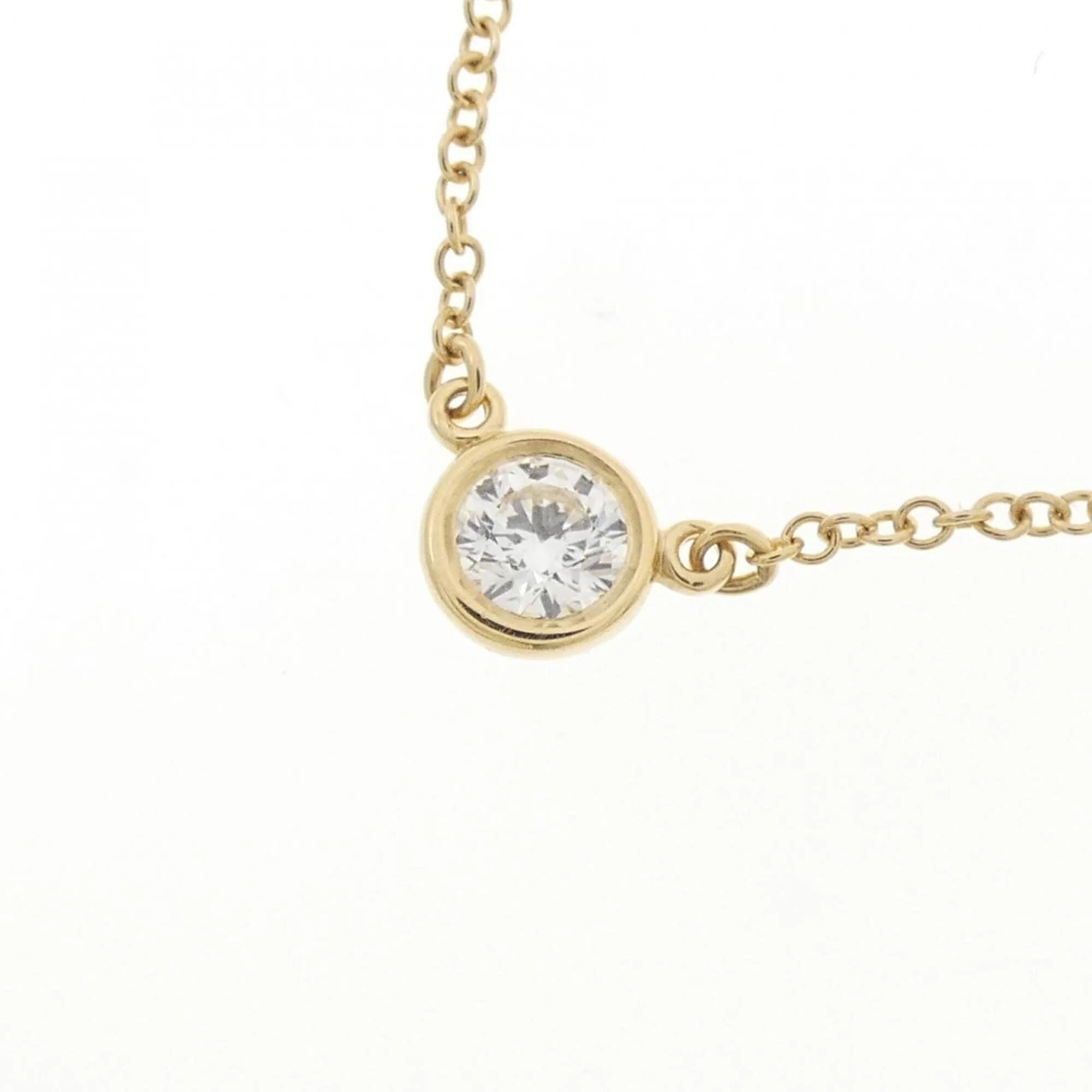 Elsa Peretti Diamonds By The Yard Pendant Necklace 18K Yellow Gold and Diamond - Image 3
