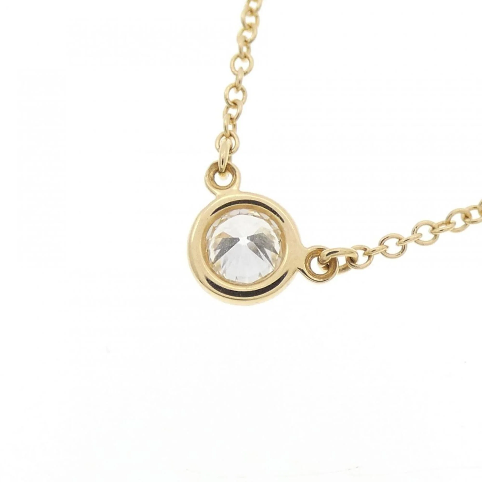 Elsa Peretti Diamonds By The Yard Pendant Necklace 18K Yellow Gold and Diamond - Image 4