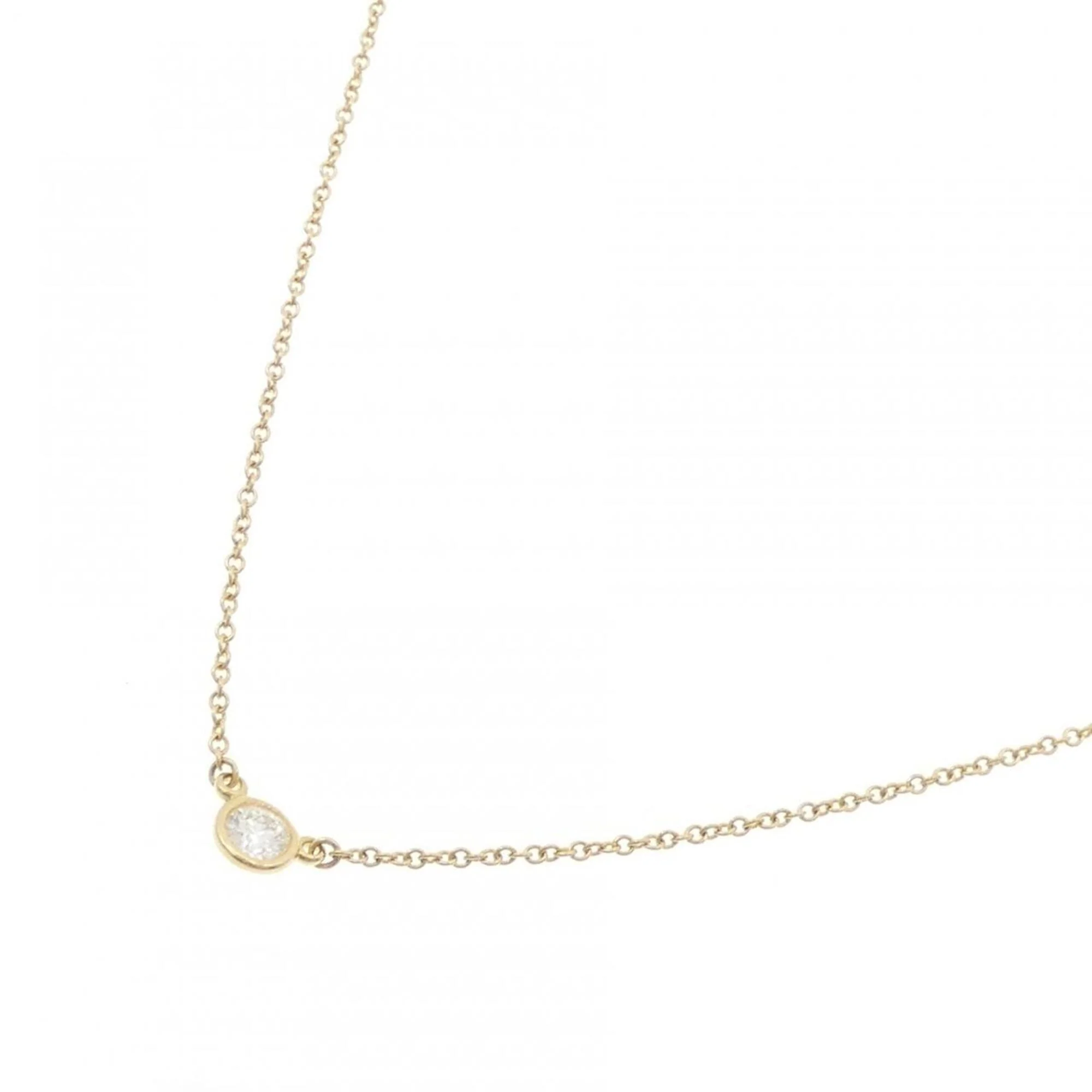 Elsa Peretti Diamonds By The Yard Pendant Necklace 18K Yellow Gold and Diamond - Image 2