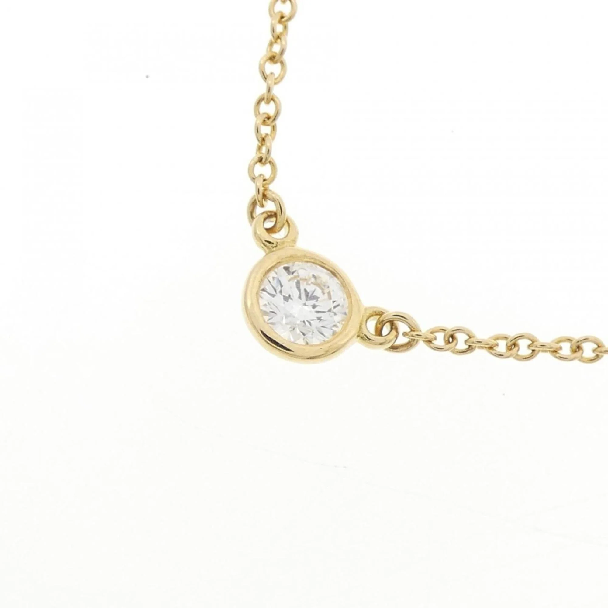 Elsa Peretti Diamonds By The Yard Pendant Necklace 18K Yellow Gold and Diamond - Image 3