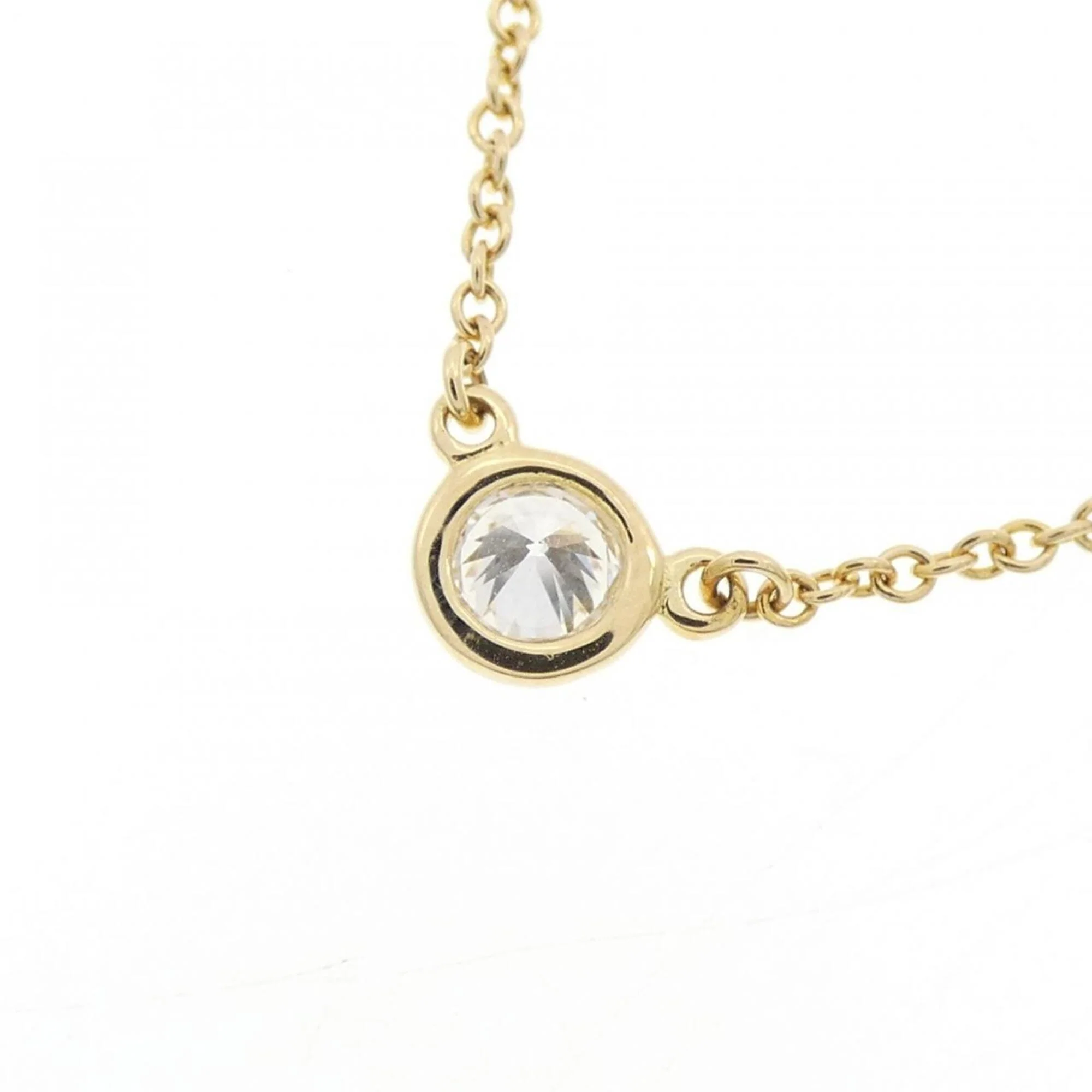 Elsa Peretti Diamonds By The Yard Pendant Necklace 18K Yellow Gold and Diamond - Image 4