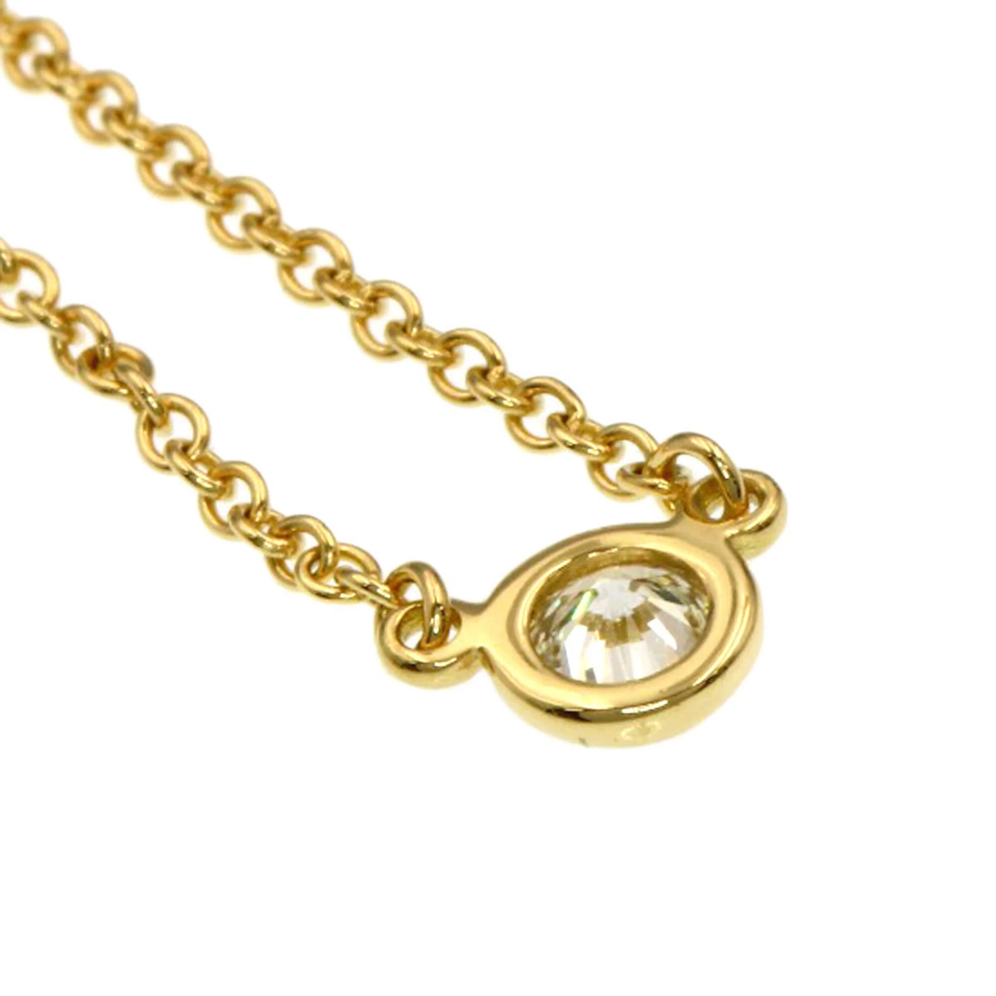 Elsa Peretti Diamonds By The Yard Pendant Necklace 18K Yellow Gold and Diamond - Image 5