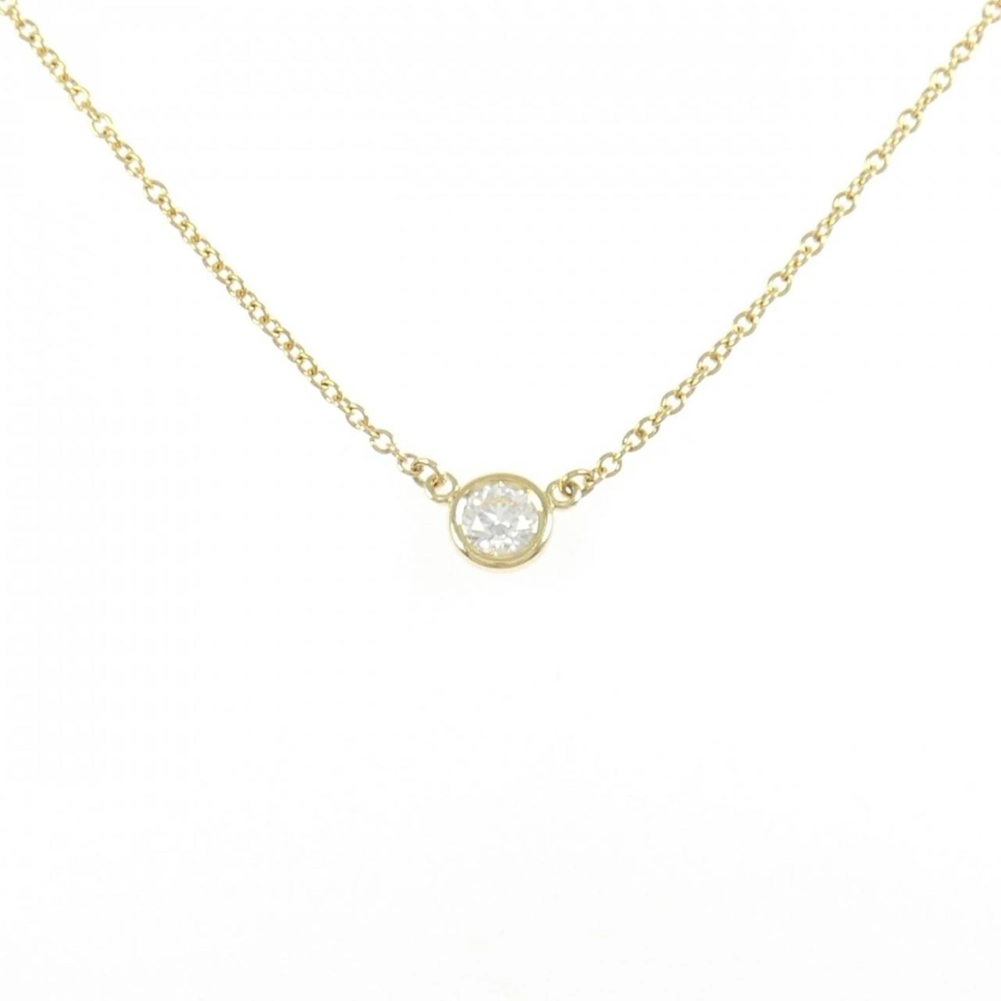 Elsa Peretti Diamonds By The Yard Pendant Necklace 18K Yellow Gold and Diamond