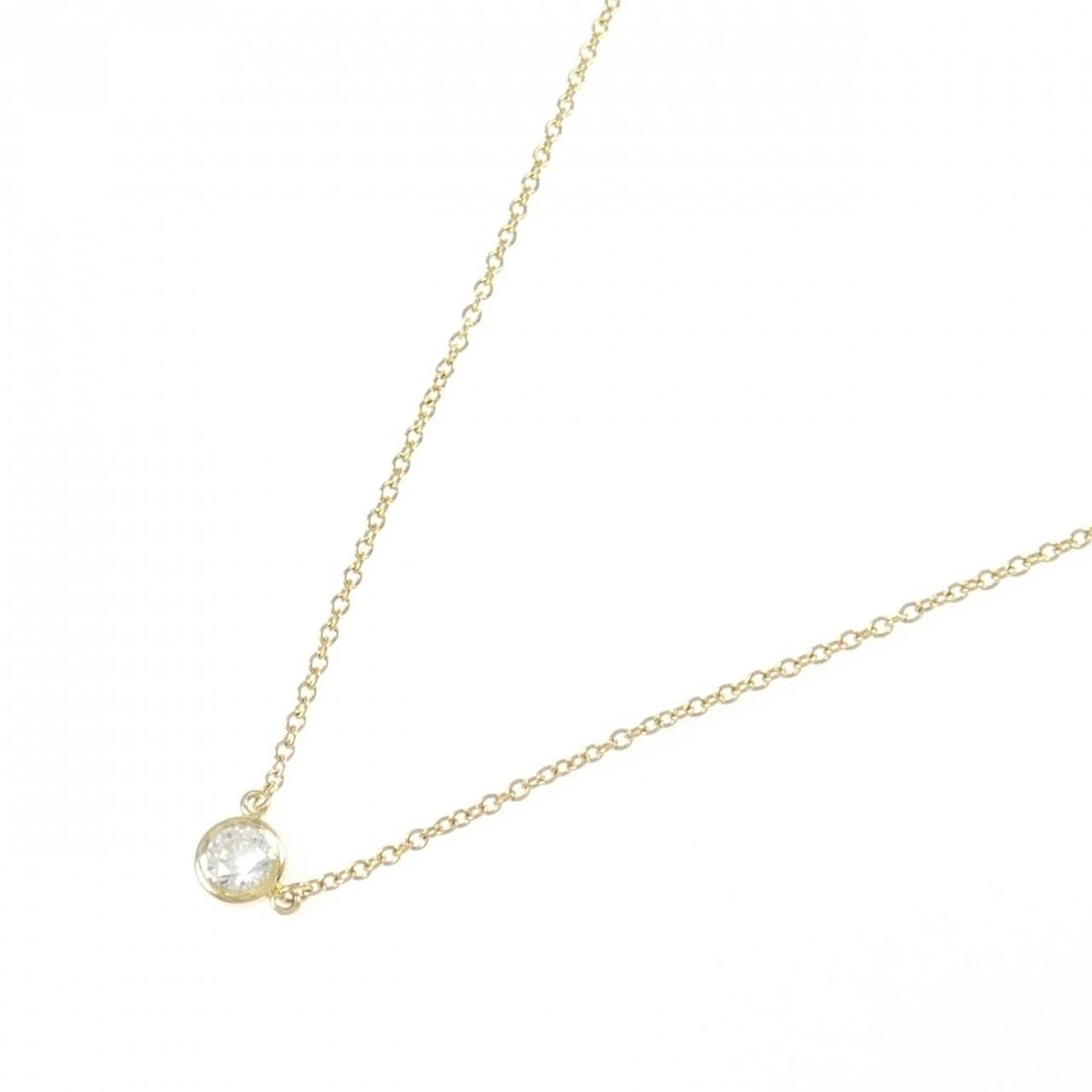 Elsa Peretti Diamonds By The Yard Pendant Necklace 18K Yellow Gold and Diamond - Image 2
