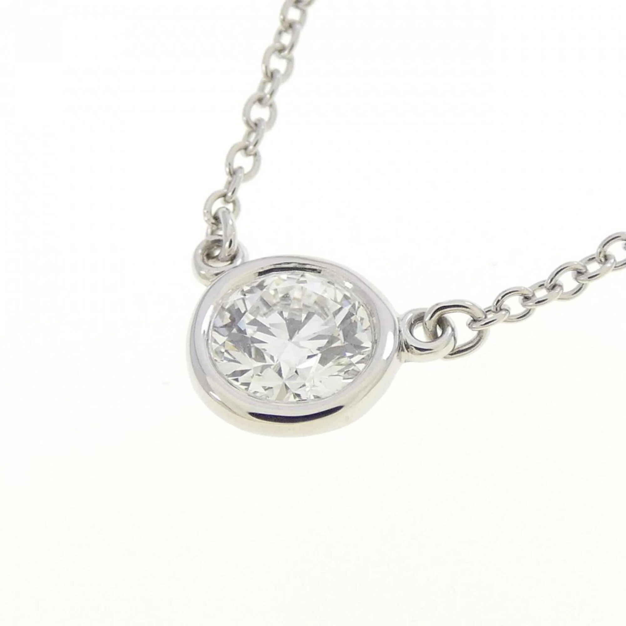 Elsa Peretti Diamonds By The Yard Pendant Necklace Platinum and Diamond - Image 3