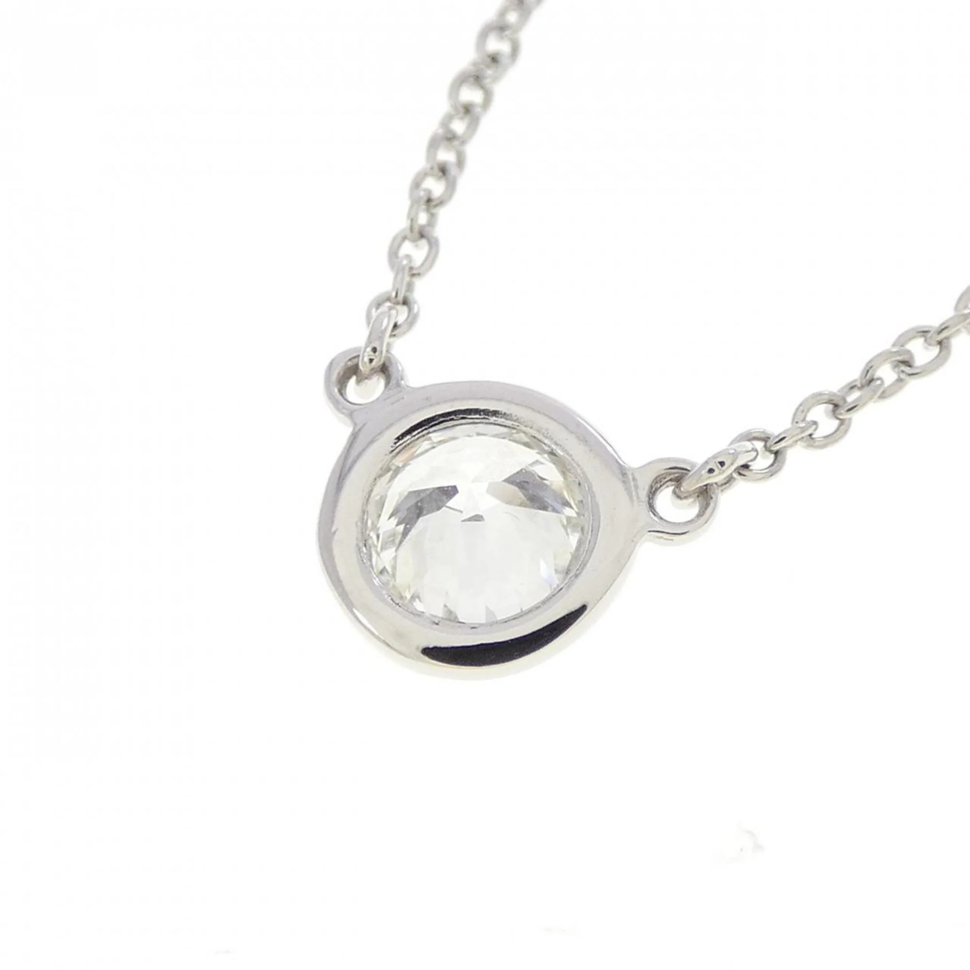 Elsa Peretti Diamonds By The Yard Pendant Necklace Platinum and Diamond - Image 4