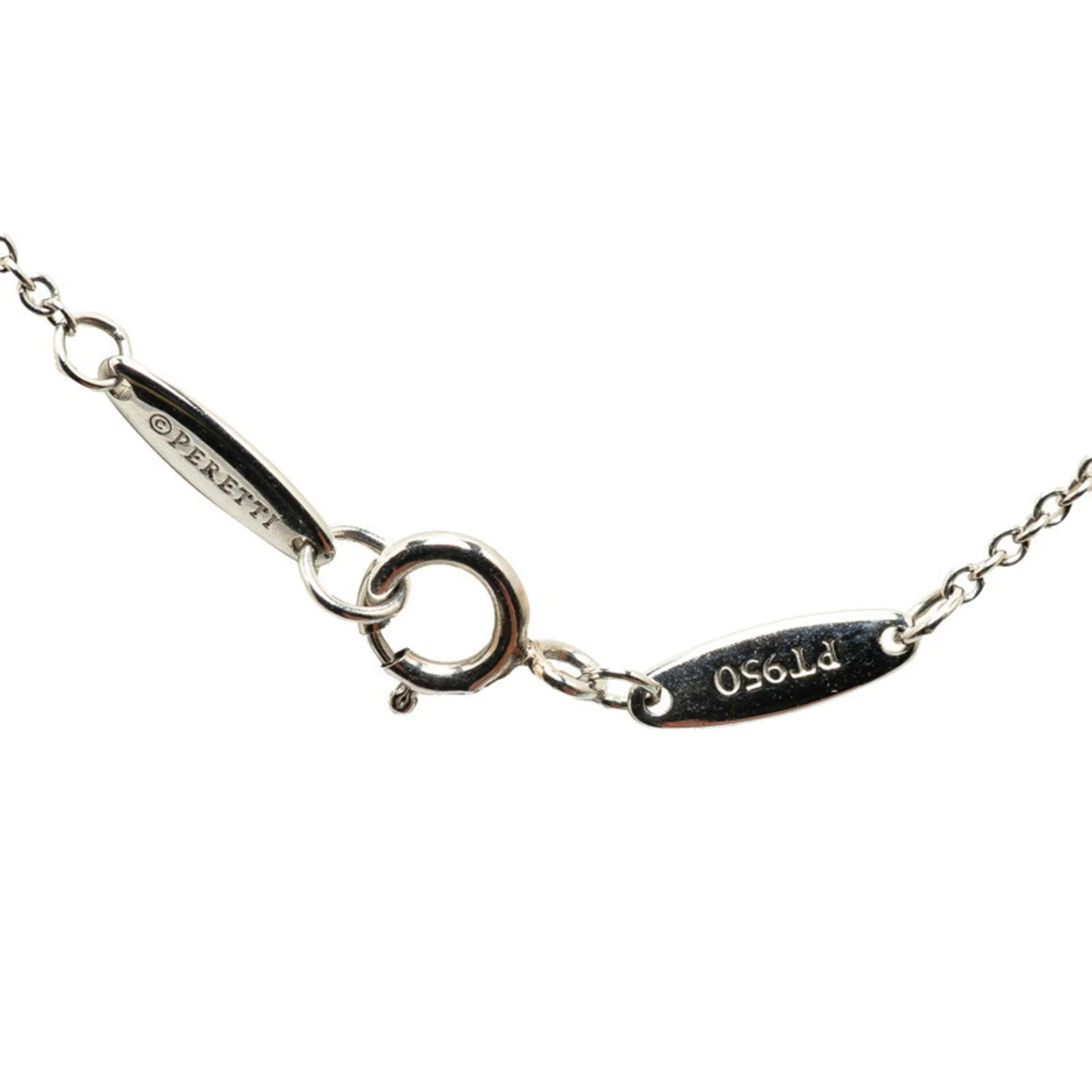 Elsa Peretti Diamonds By The Yard Pendant Necklace Platinum and Diamond - Image 4