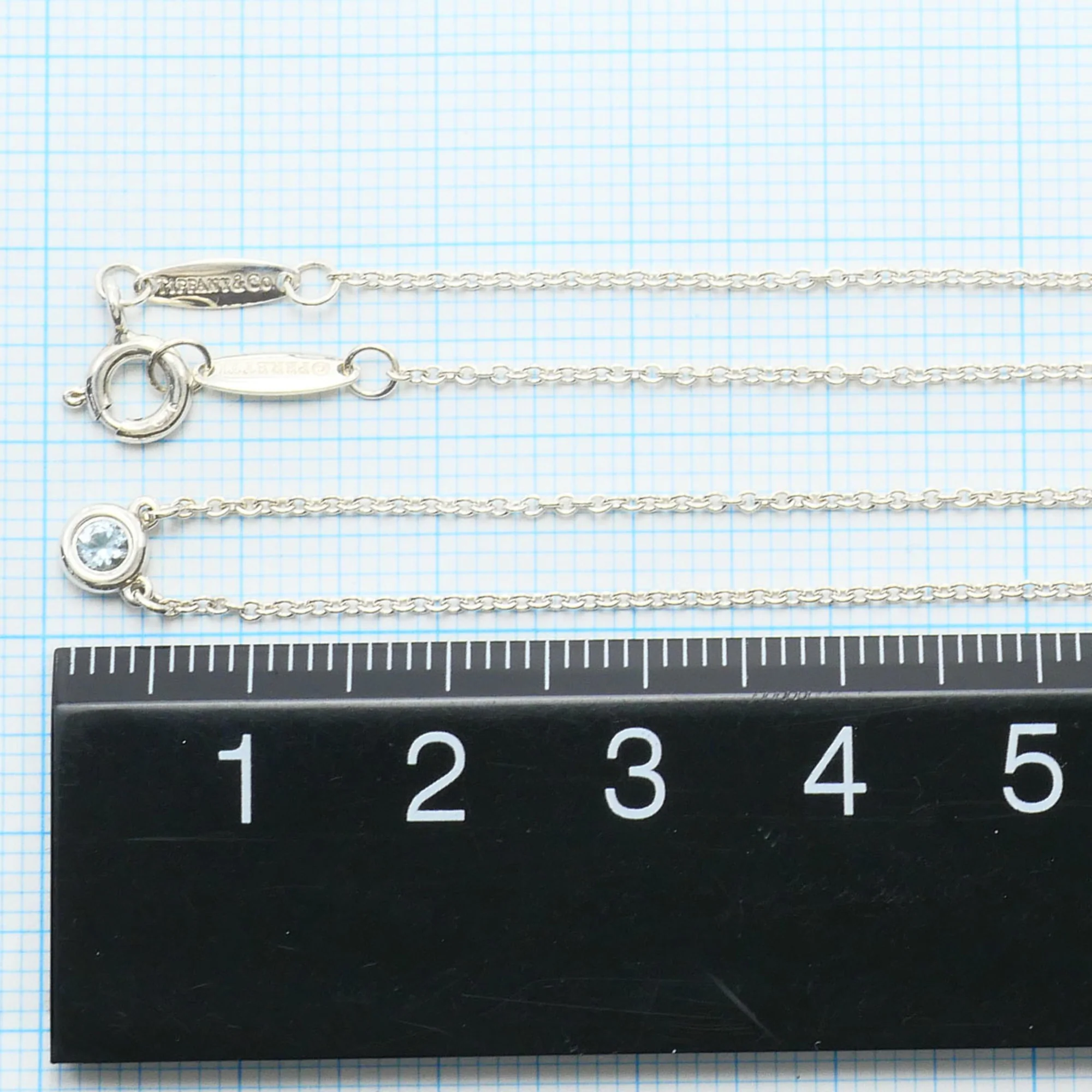 Elsa Peretti Diamonds By The Yard Pendant Necklace Sterling Silver - Image 5