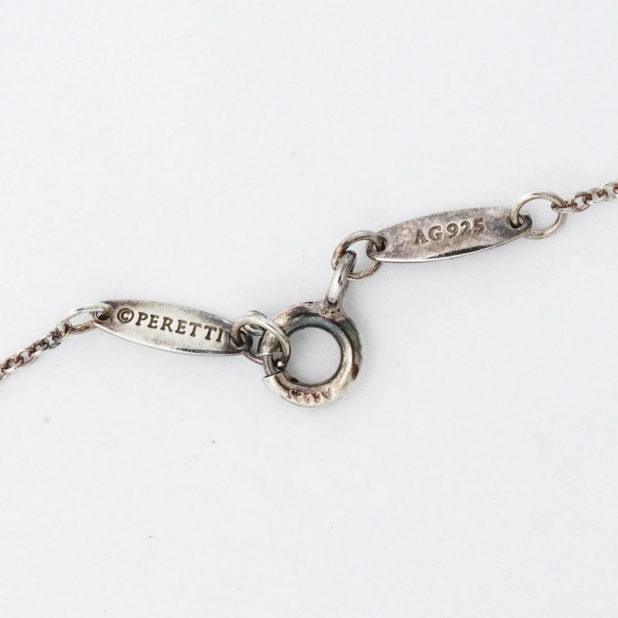 Elsa Peretti Diamonds By The Yard Pendant Necklace Sterling Silver and Diamond - Image 5