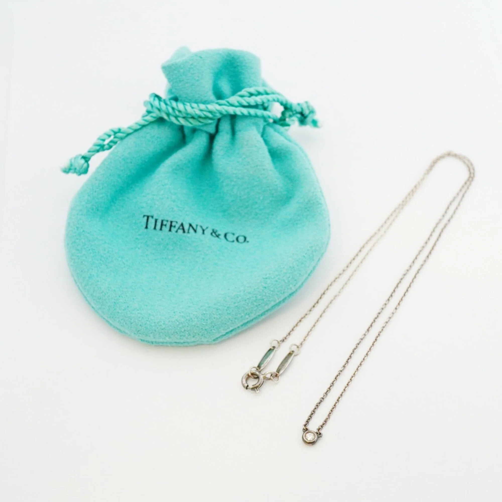 Elsa Peretti Diamonds By The Yard Pendant Necklace Sterling Silver and Diamond - Image 7