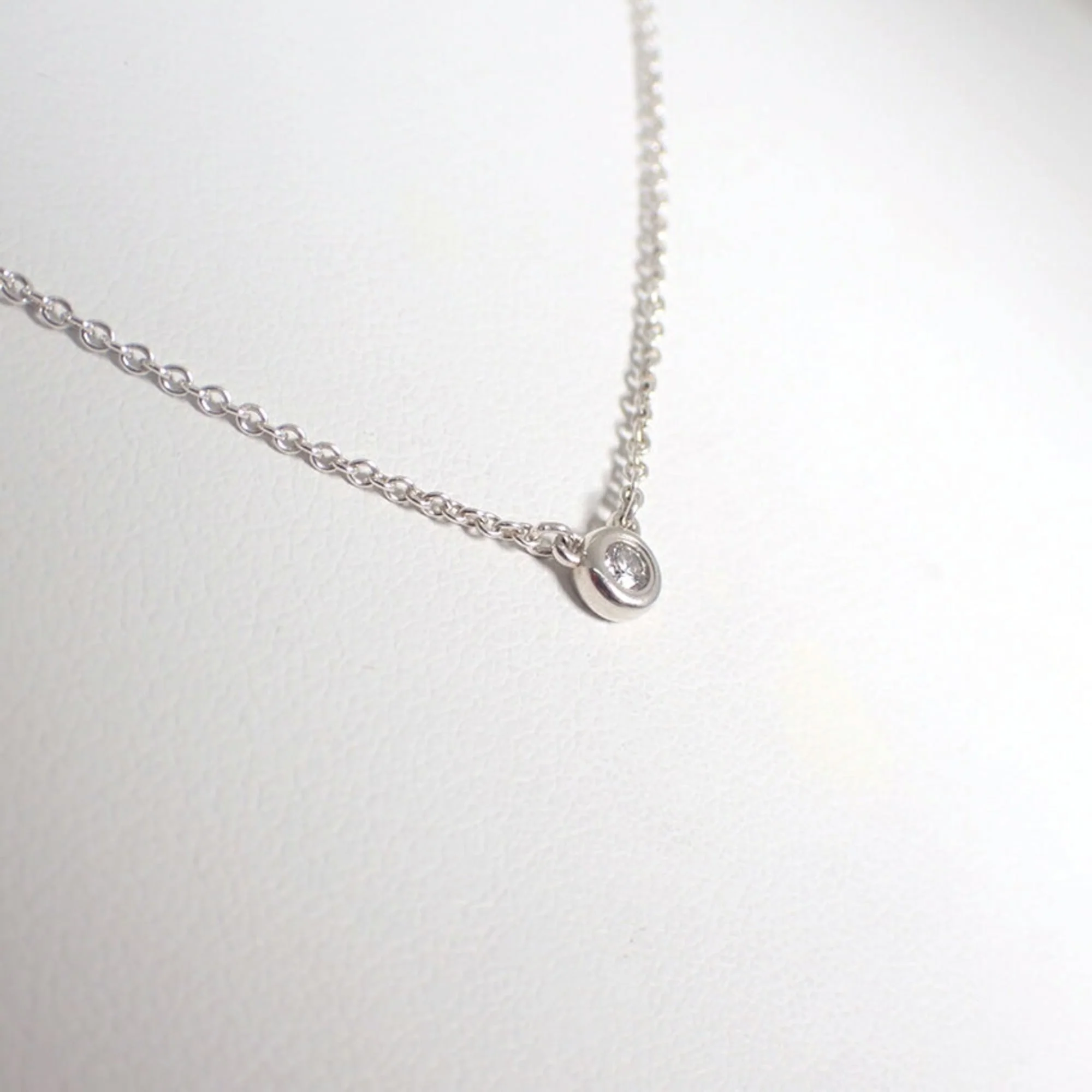 Elsa Peretti Diamonds By The Yard Pendant Necklace Sterling Silver and Diamond - Image 4