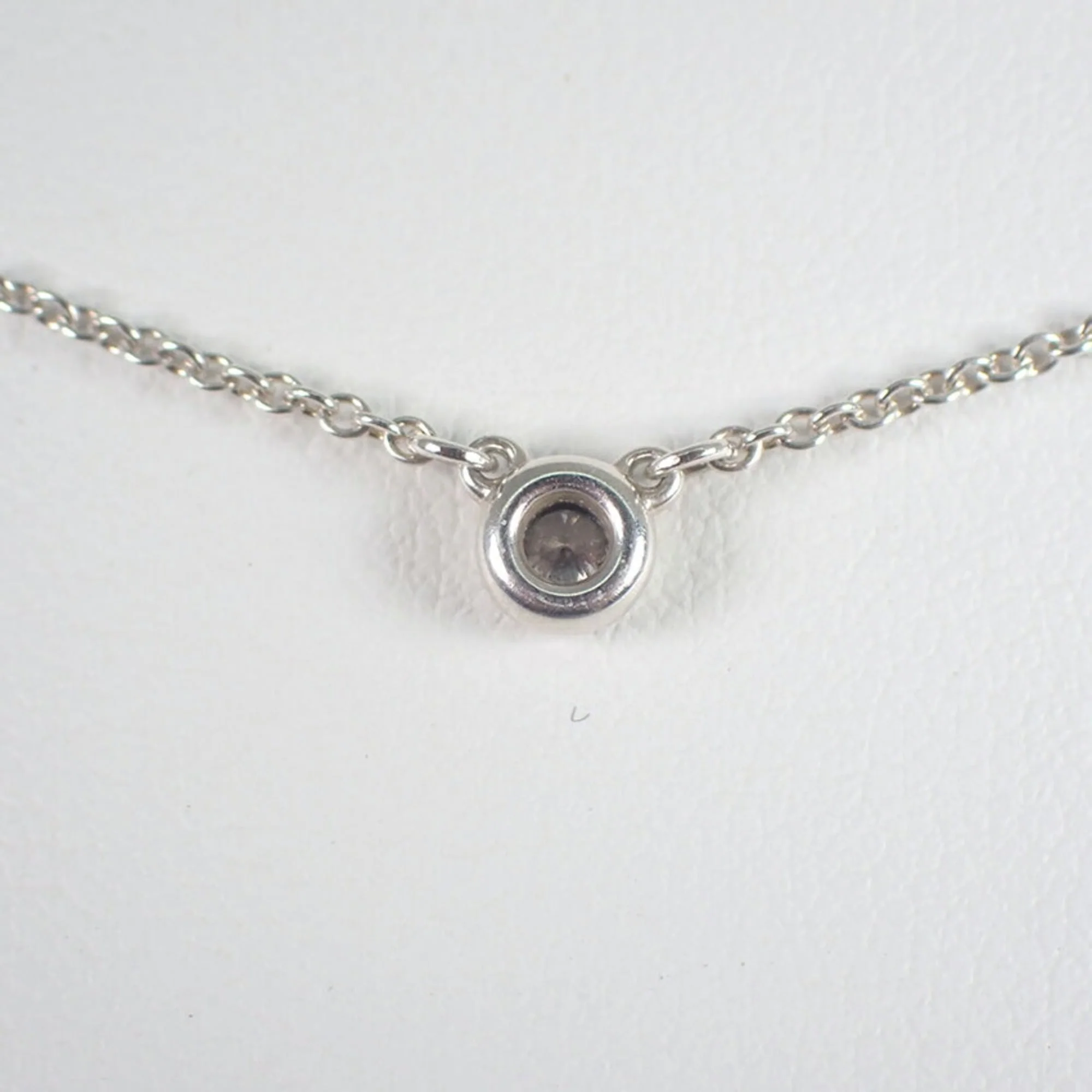 Elsa Peretti Diamonds By The Yard Pendant Necklace Sterling Silver and Diamond - Image 5