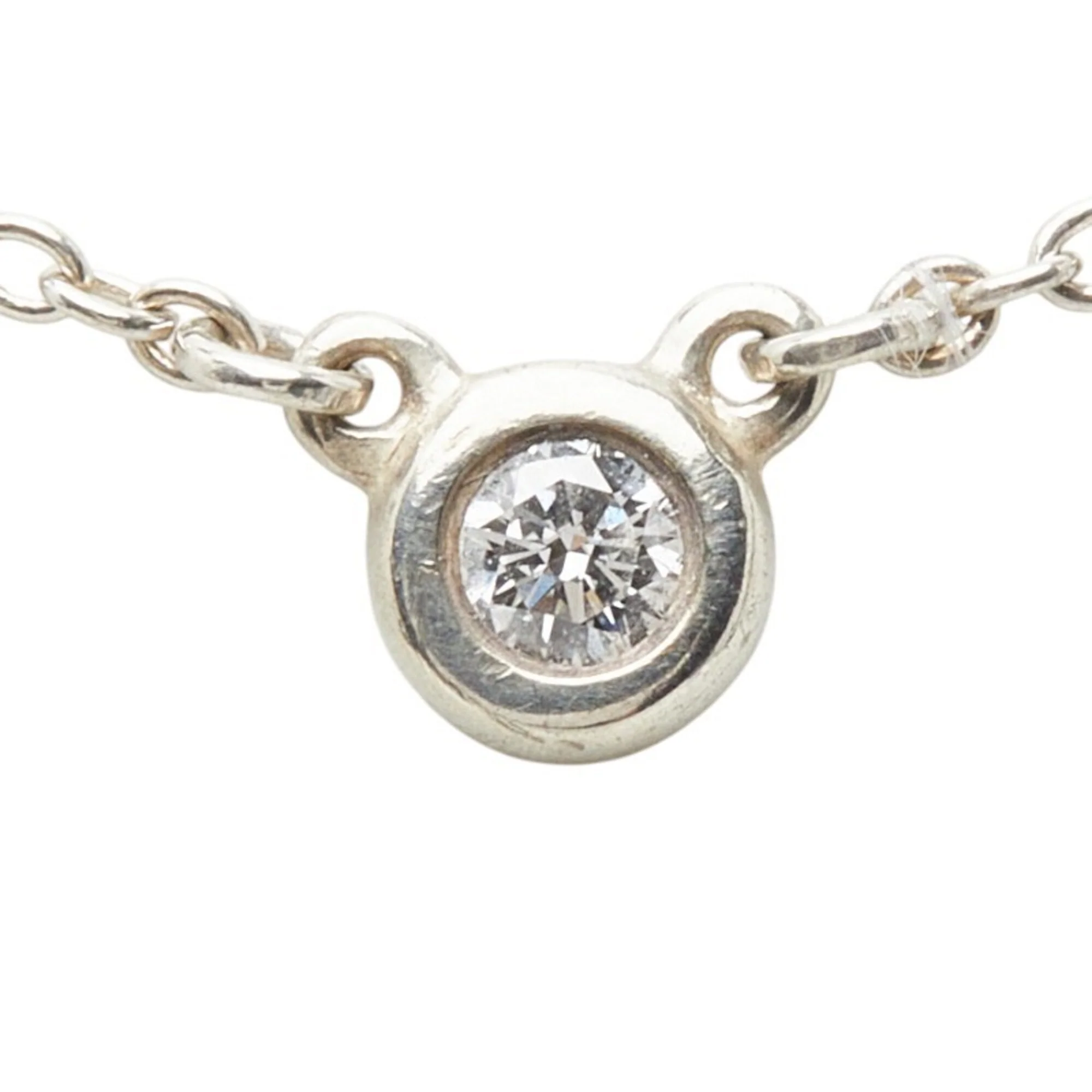Elsa Peretti Diamonds By The Yard Pendant Necklace Sterling Silver and Diamond - Image 2