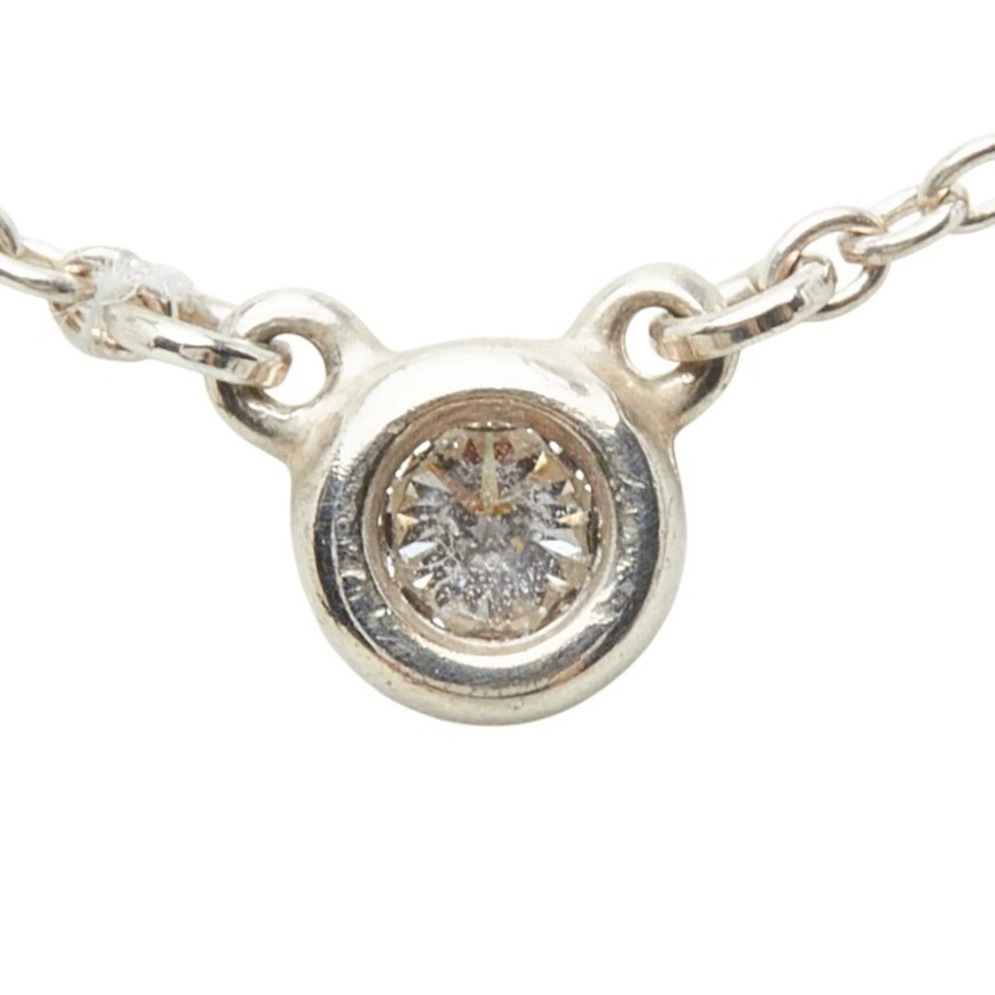 Elsa Peretti Diamonds By The Yard Pendant Necklace Sterling Silver and Diamond - Image 3