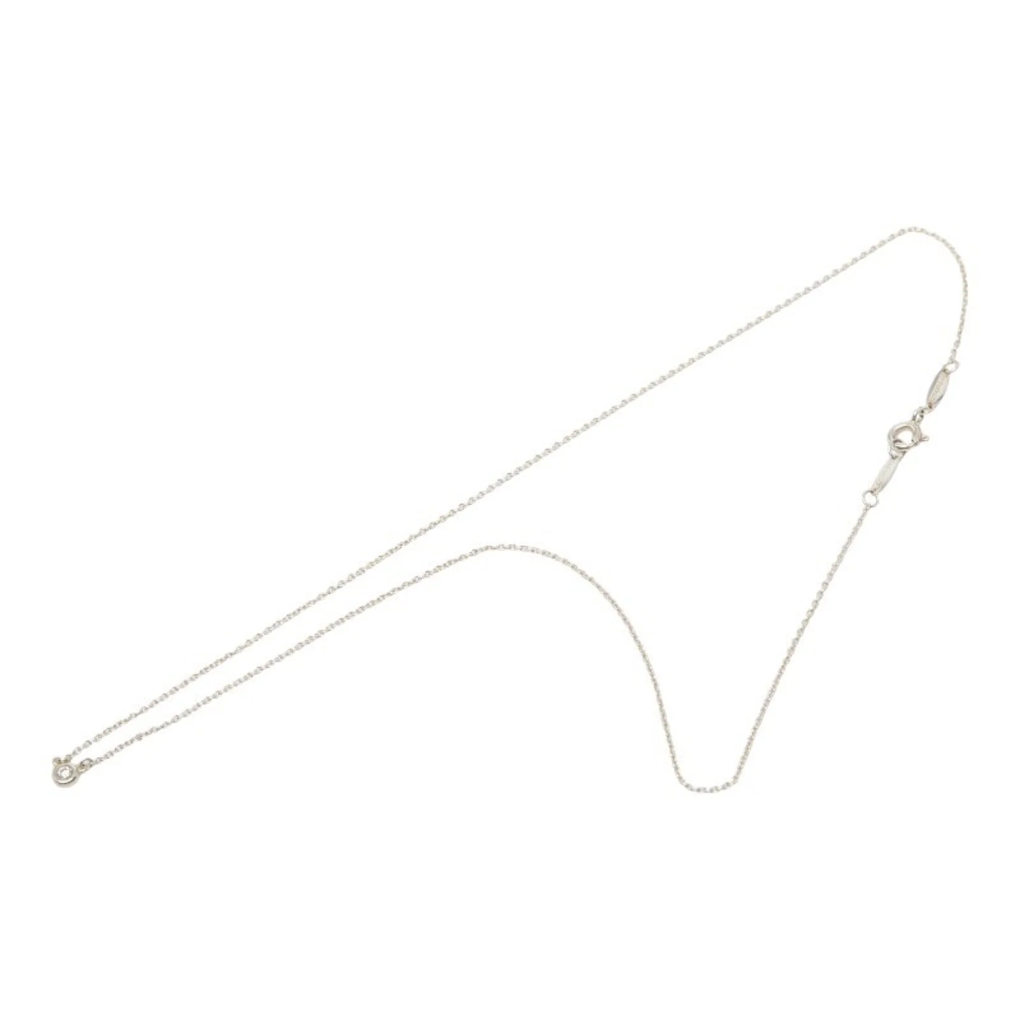 Elsa Peretti Diamonds By The Yard Pendant Necklace Sterling Silver and Diamond - Image 4