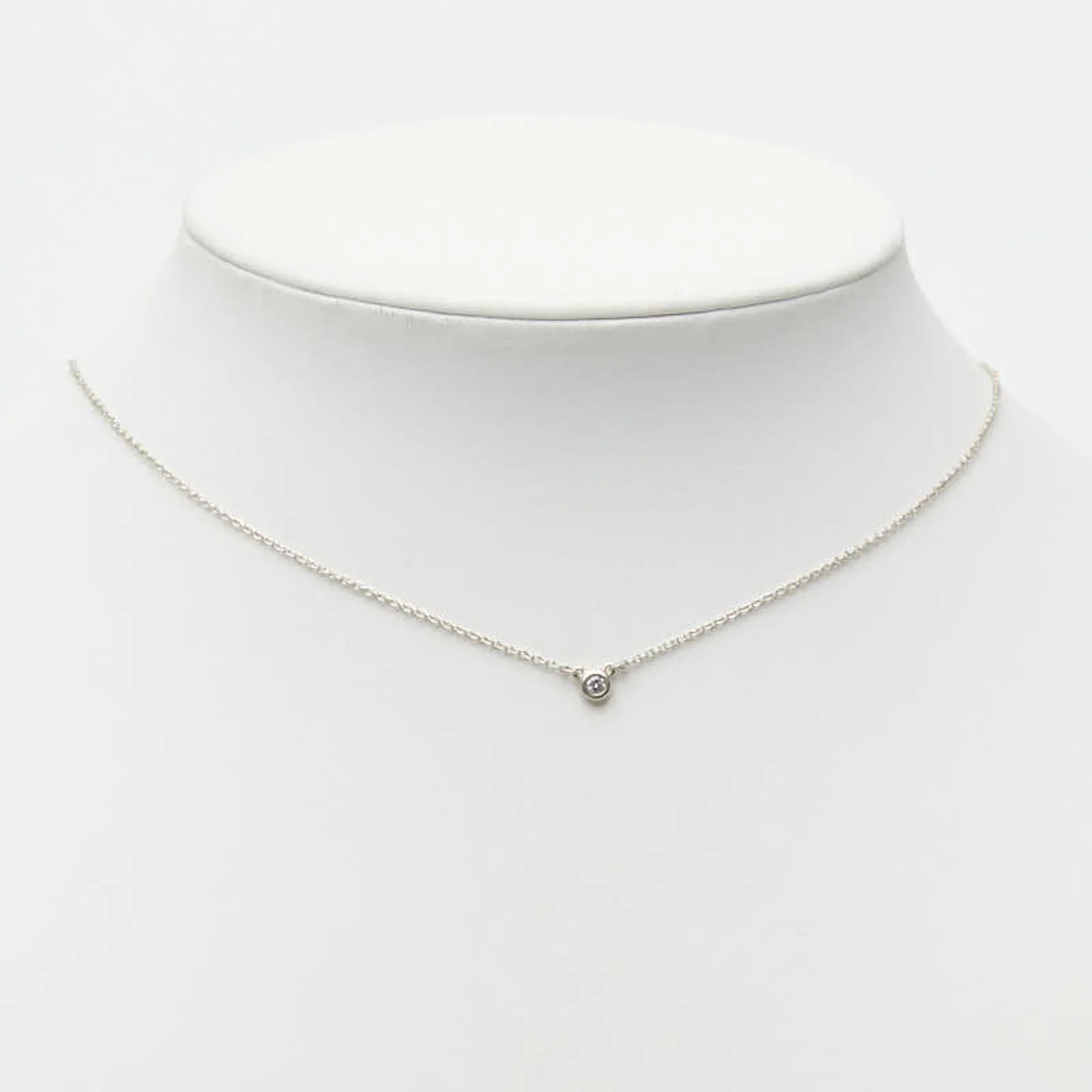 Elsa Peretti Diamonds By The Yard Pendant Necklace Sterling Silver and Diamond - Image 9