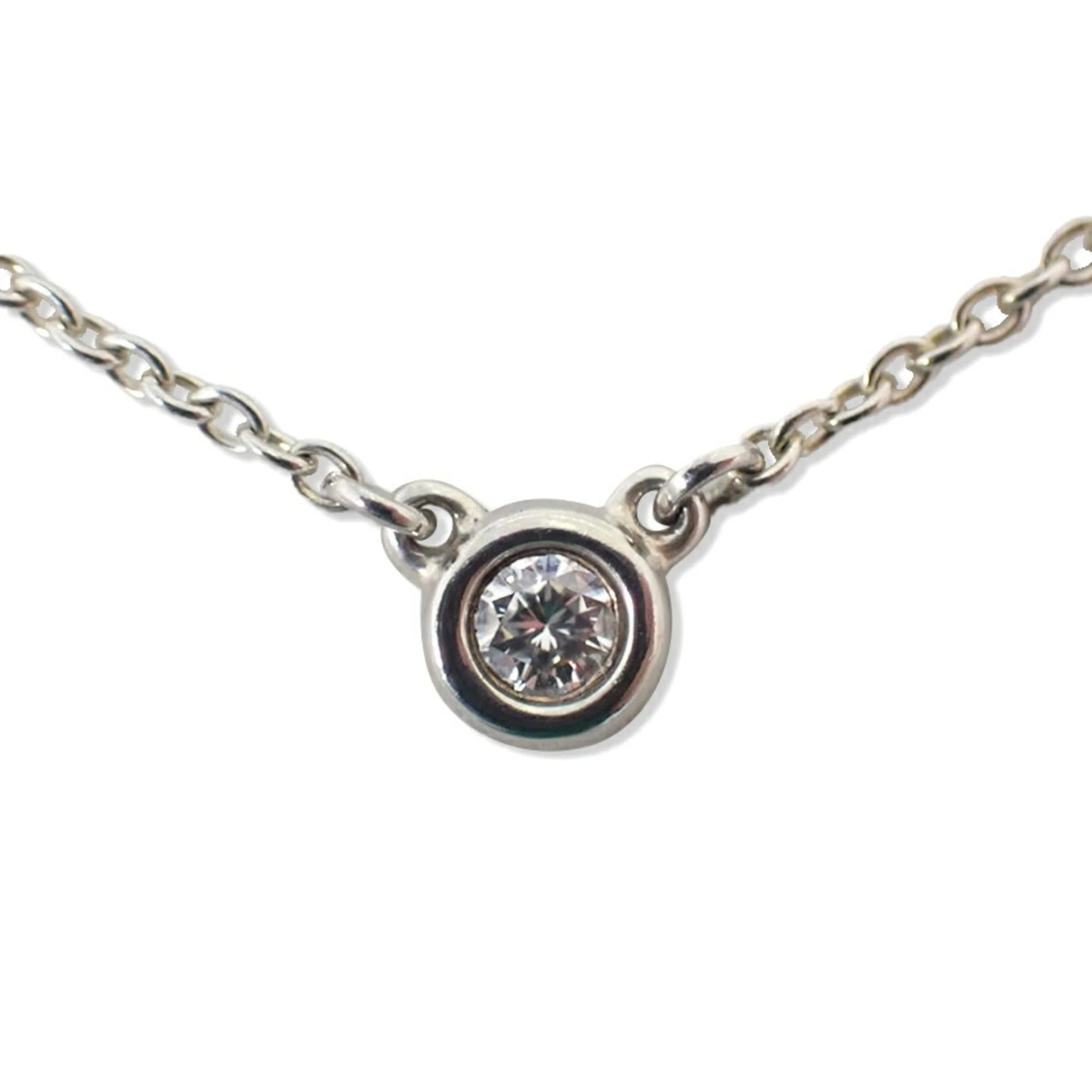 Elsa Peretti Diamonds By The Yard Pendant Necklace Sterling Silver and Diamond - Image 2