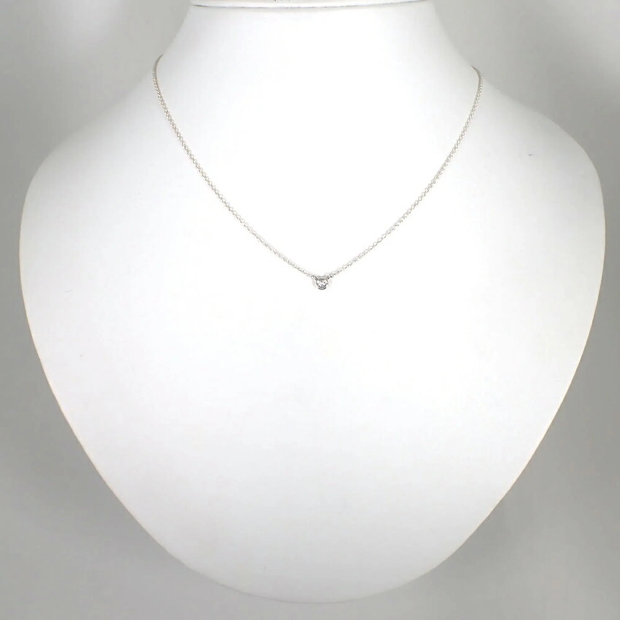 Elsa Peretti Diamonds By The Yard Pendant Necklace Sterling Silver and Diamond - Image 3