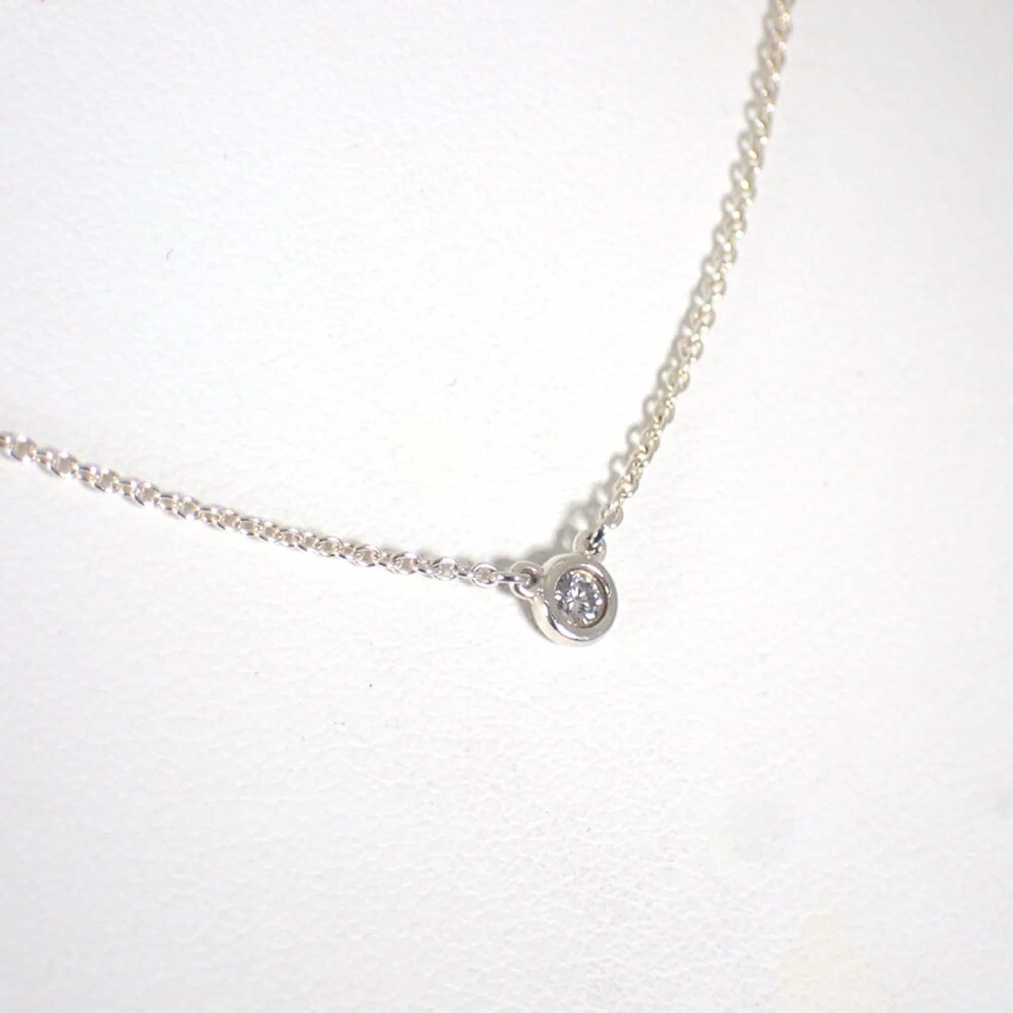 Elsa Peretti Diamonds By The Yard Pendant Necklace Sterling Silver and Diamond - Image 4