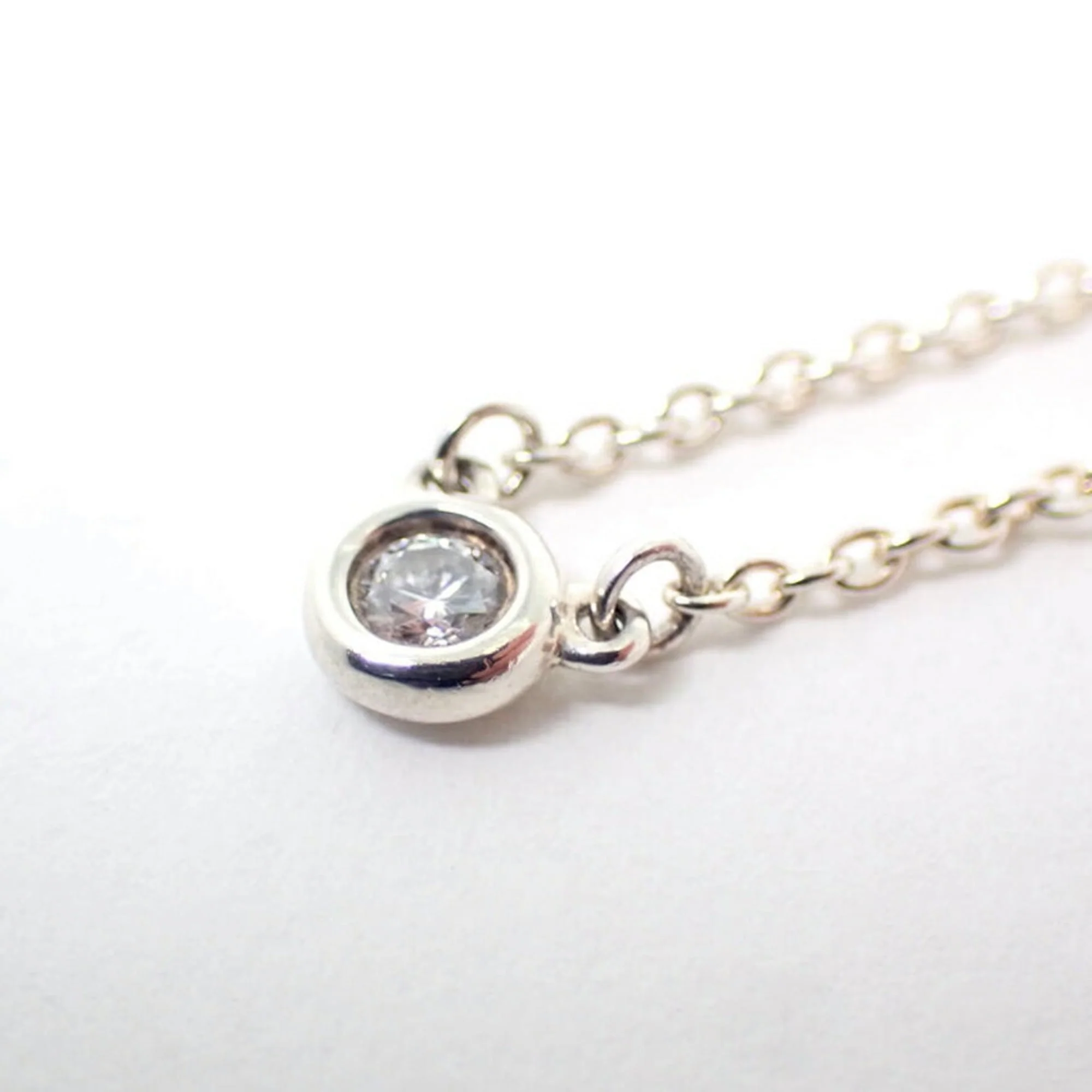 Elsa Peretti Diamonds By The Yard Pendant Necklace Sterling Silver and Diamond - Image 8